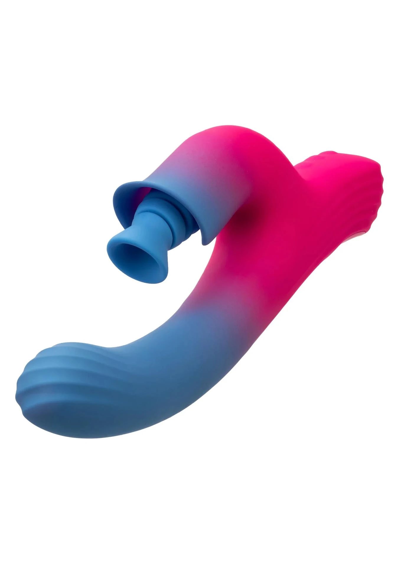 Vibromasseur stimulateur double à aspiration