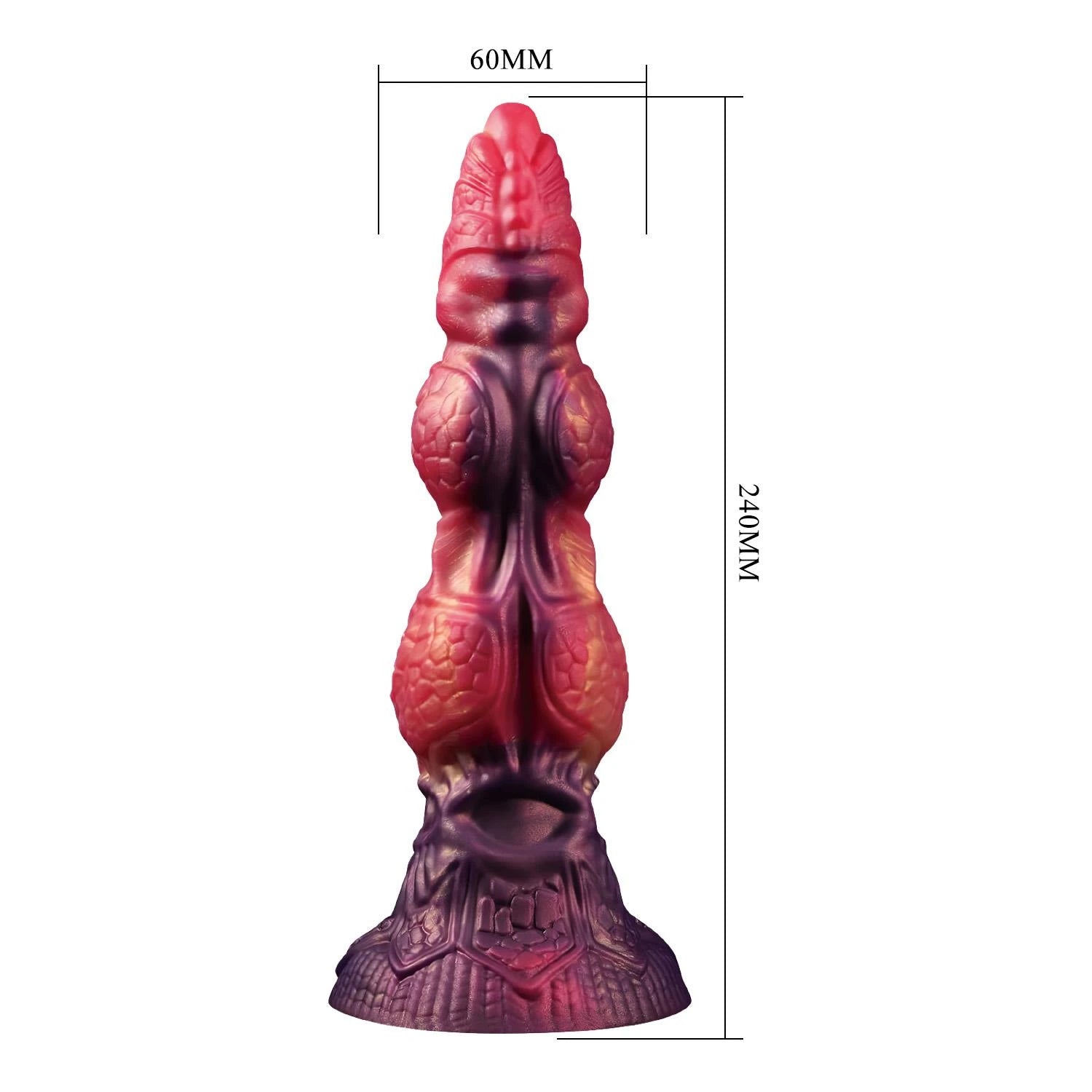 Power Monsters Savage Beastlord – Godemichet en silicone texturé 24 cm