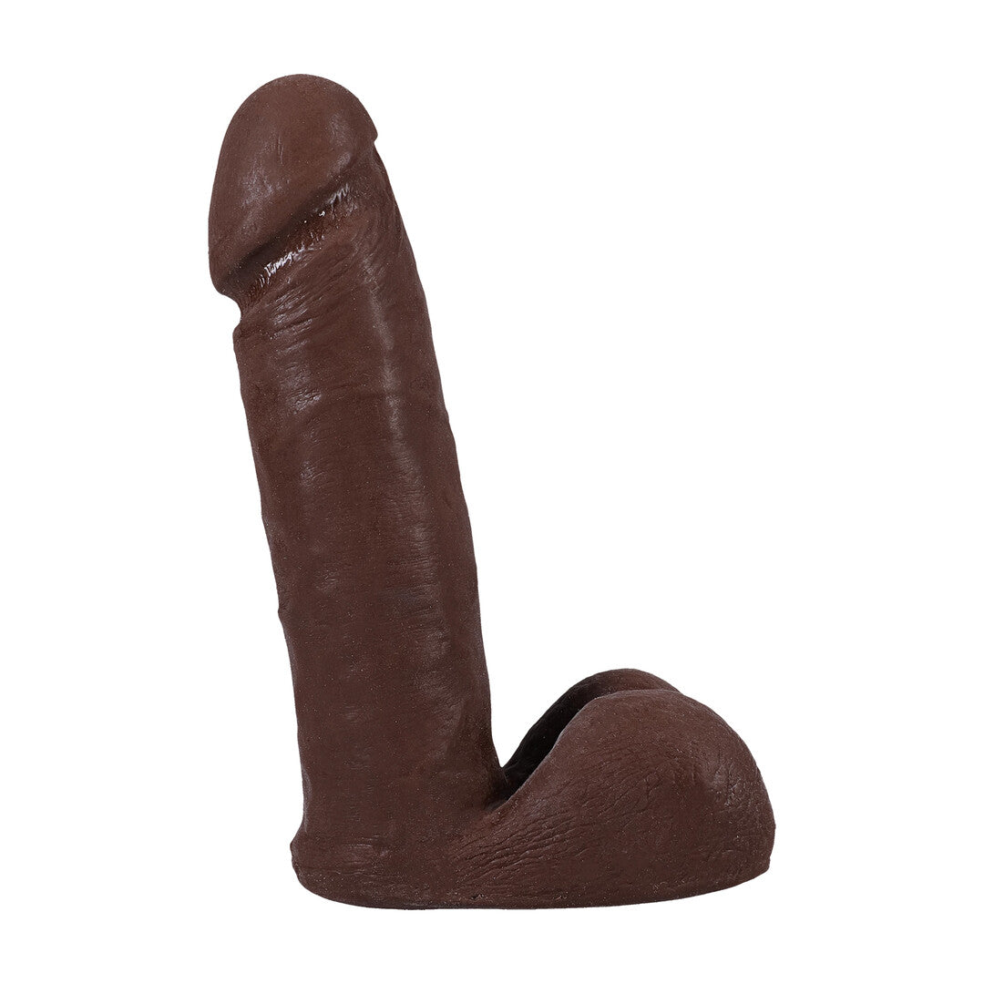 Pénis réaliste avec testicules - Ventouse amovible Vac-U-Lock - ULTRASKYN - 6 / 16,5 cm - Chocolat