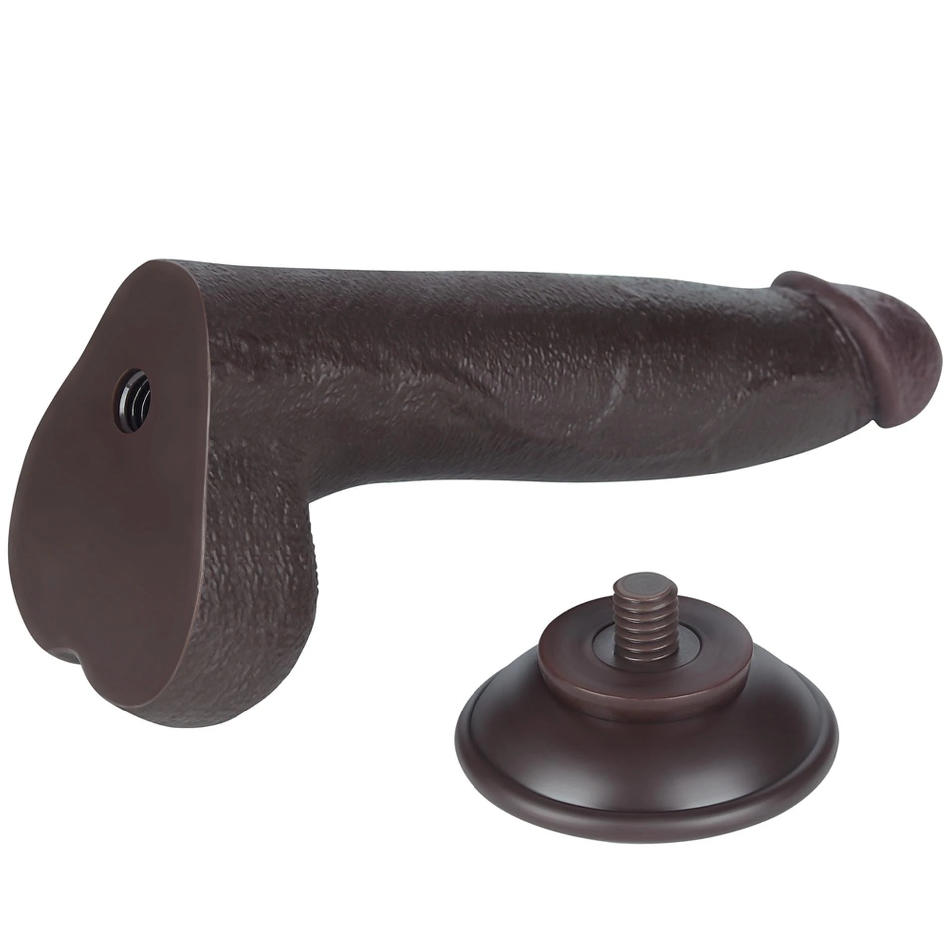 8.5'' Sliding Skin Dual Layer Dong Black