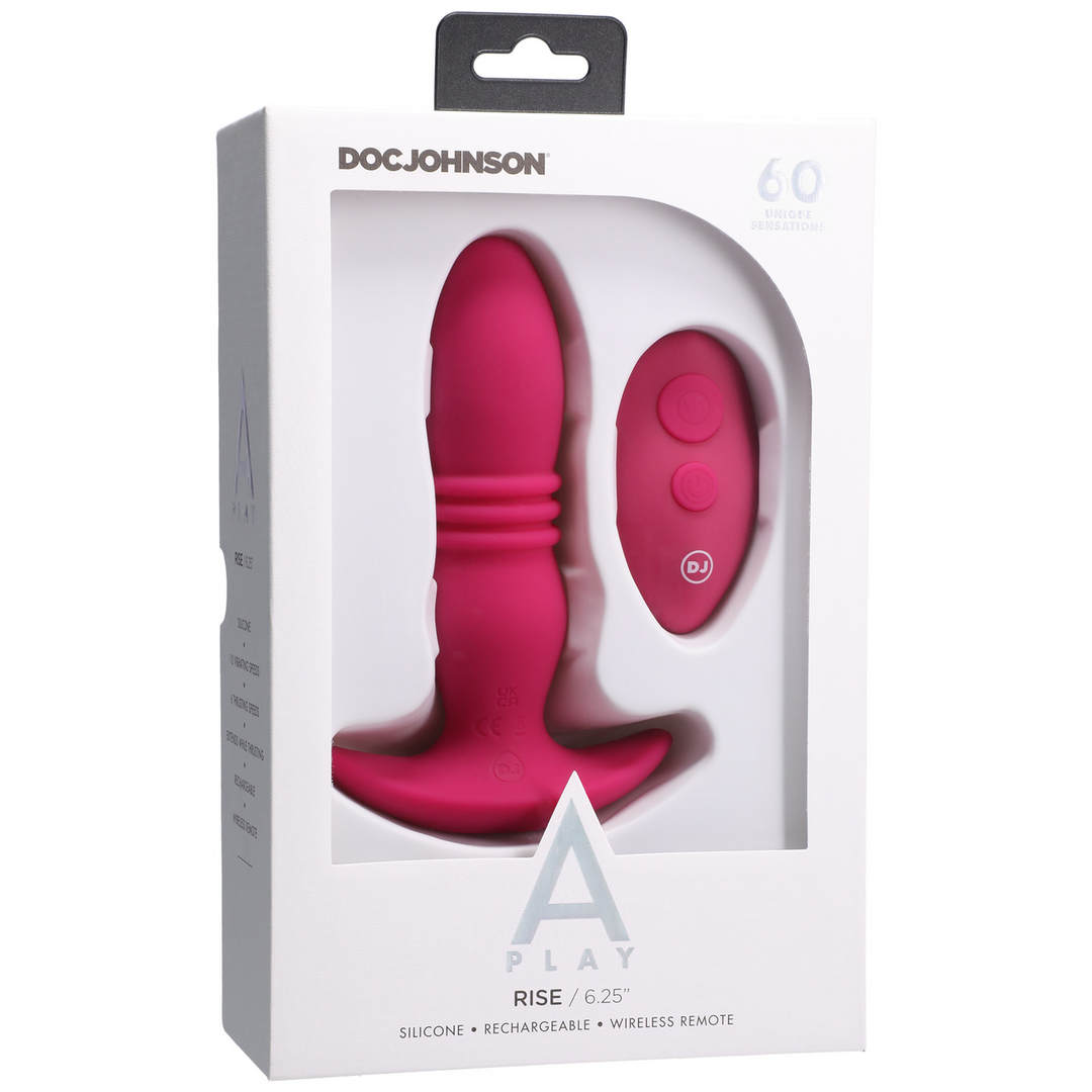 Rise - Plug anal en silicone avec télécommande