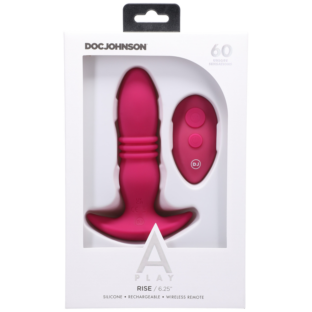 Rise - Plug anal en silicone avec télécommande