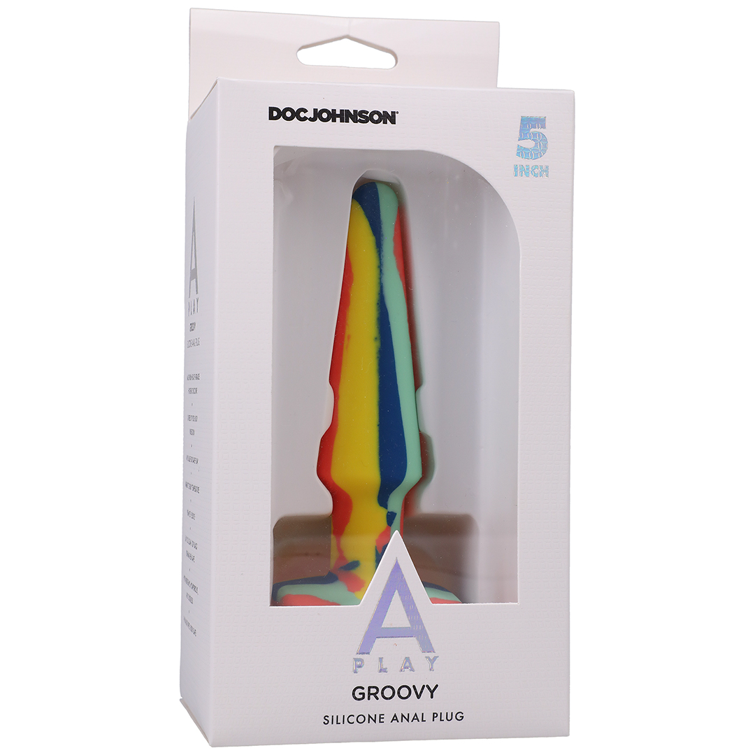 Groovy - Plug anal en silicone - 5'' / 12 cm