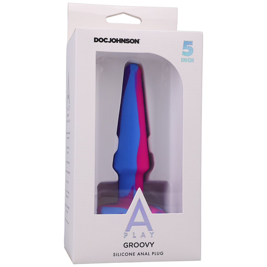 Groovy - Plug anal en silicone - 5" / 12 cm