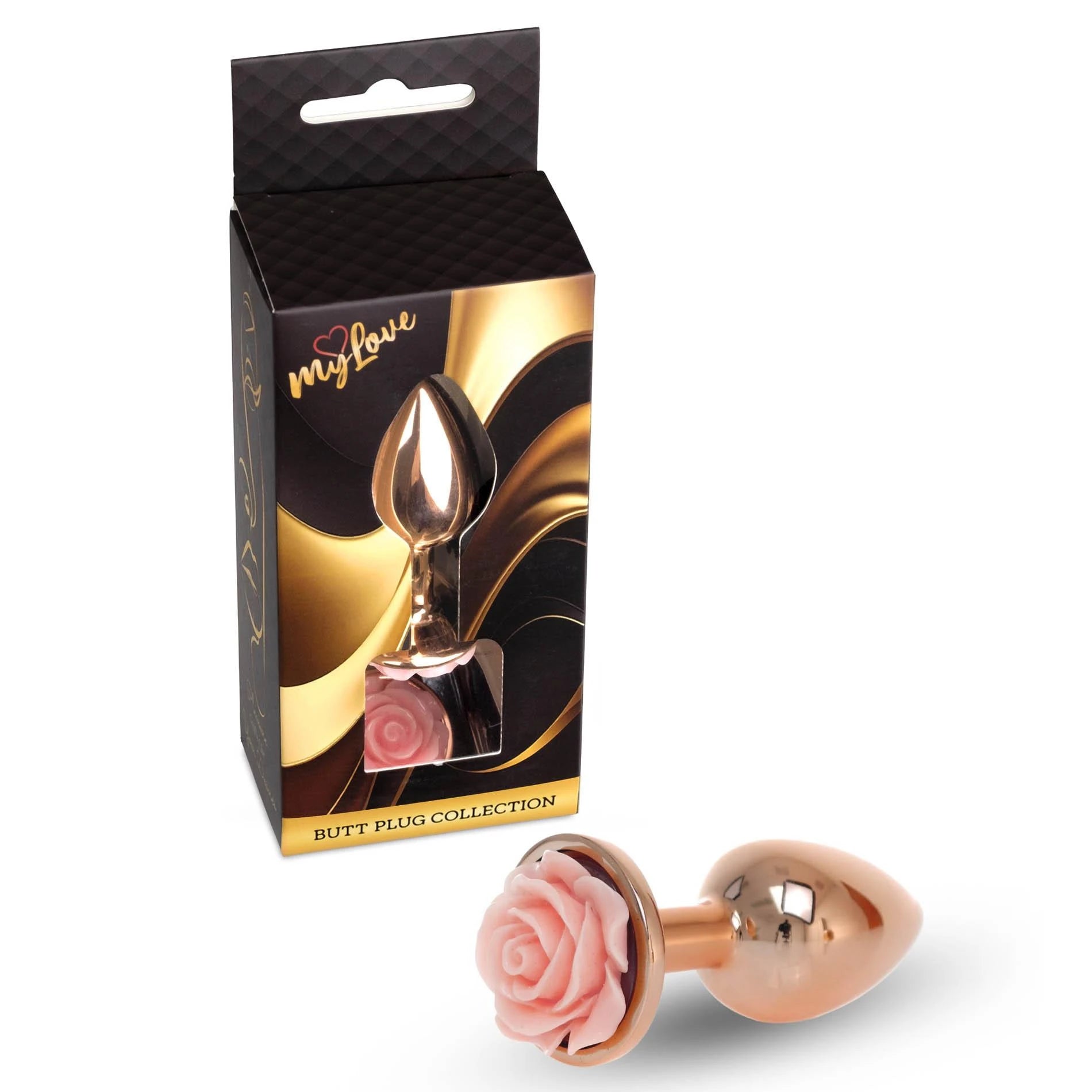 MyLove Toys - Jewellery Red Gold PLUG ROSE - Peach