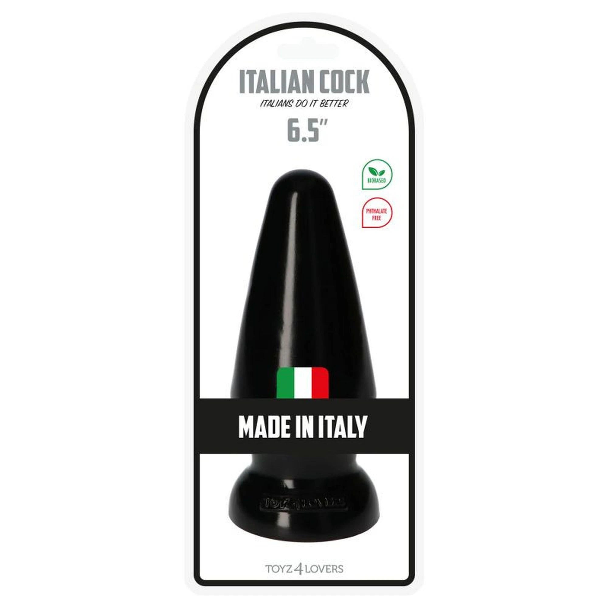 Plug-Italian Cock 6.5″Black