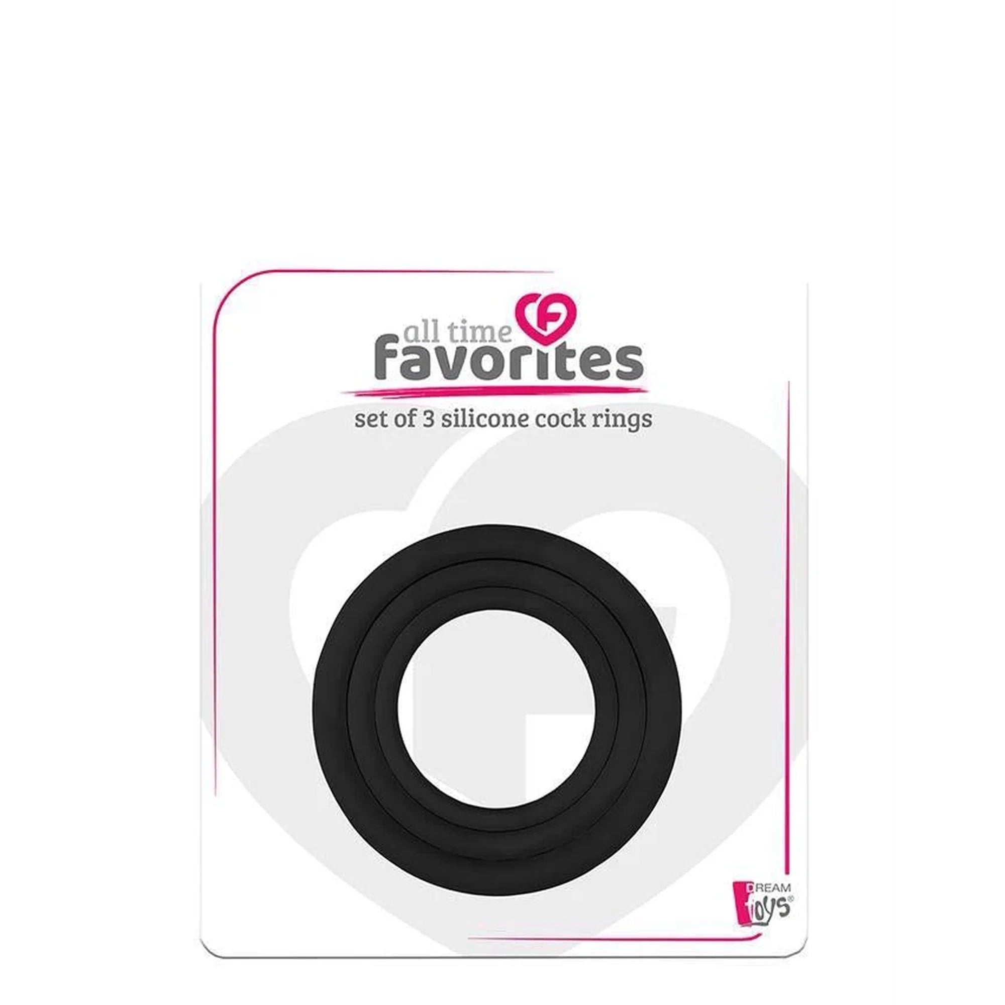 ALL TIME FAVORITES 3 SILICONE COCKRINGS