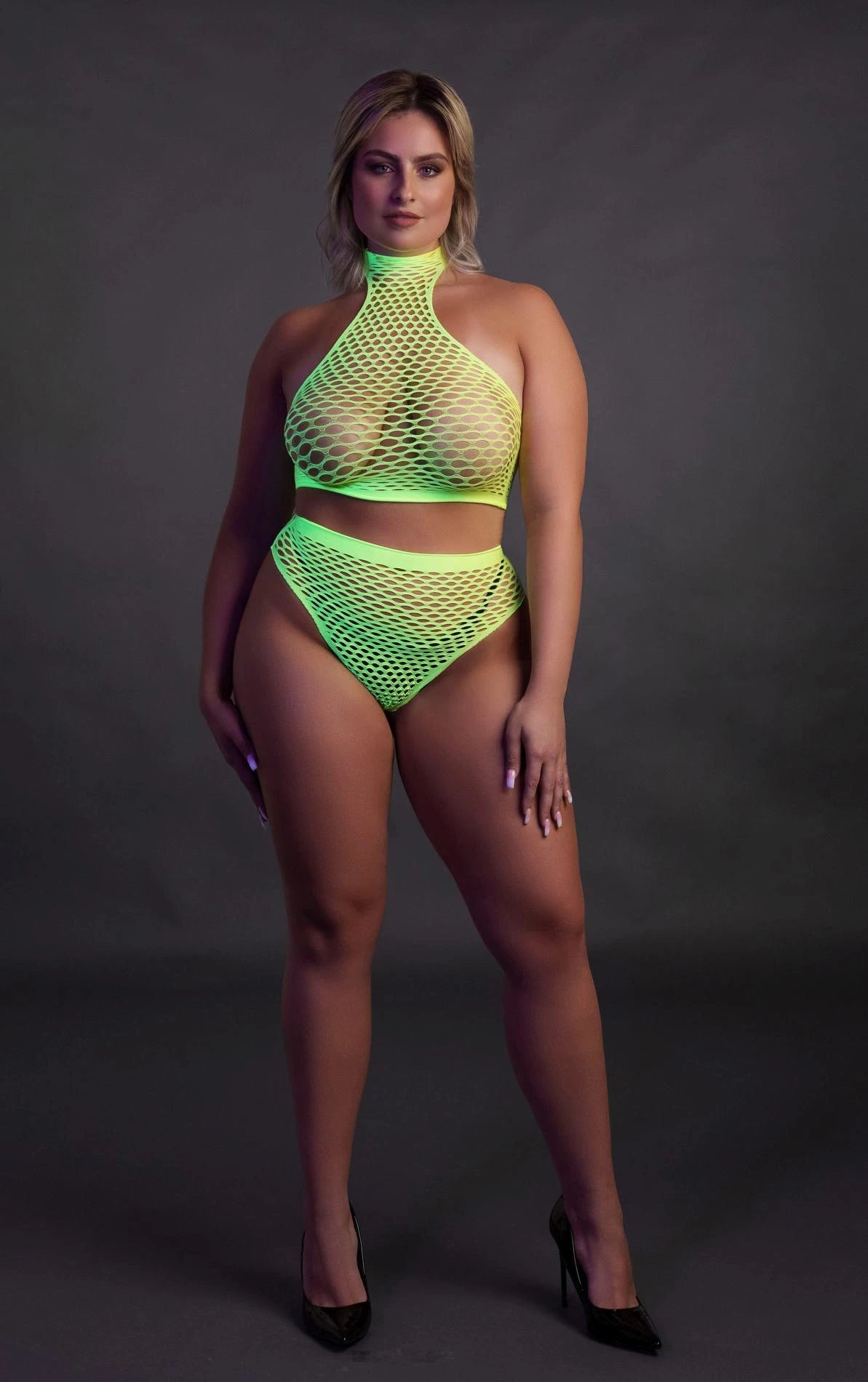 Col roulé et jupe longue taille haute XL/XXXXL