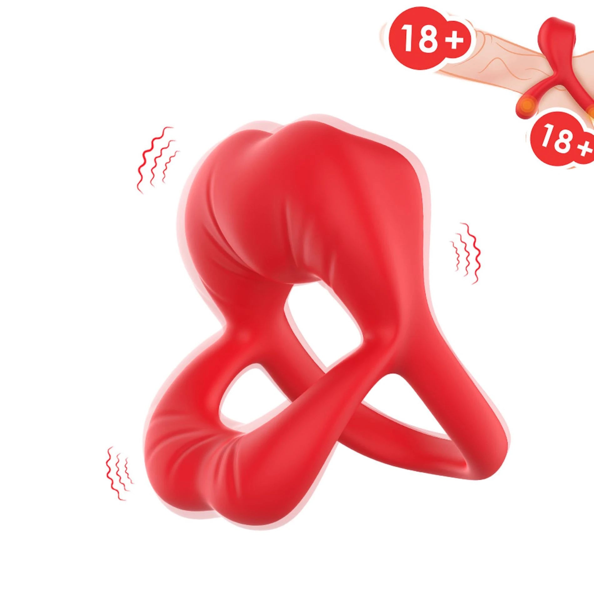Big Mouth Red 9 fonction de vibration