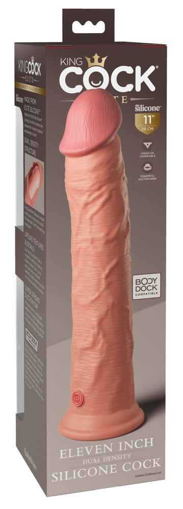 11" Dual Density Silicone Cock