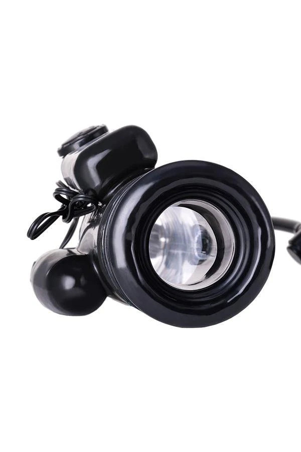 A-TOYS, Penis Pump Coal, with vibro, PVC, Transparent, 22,8 cm