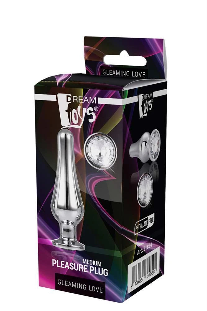 PLUG ANAL ARGENTÉ "GLEAMING LOVE" M