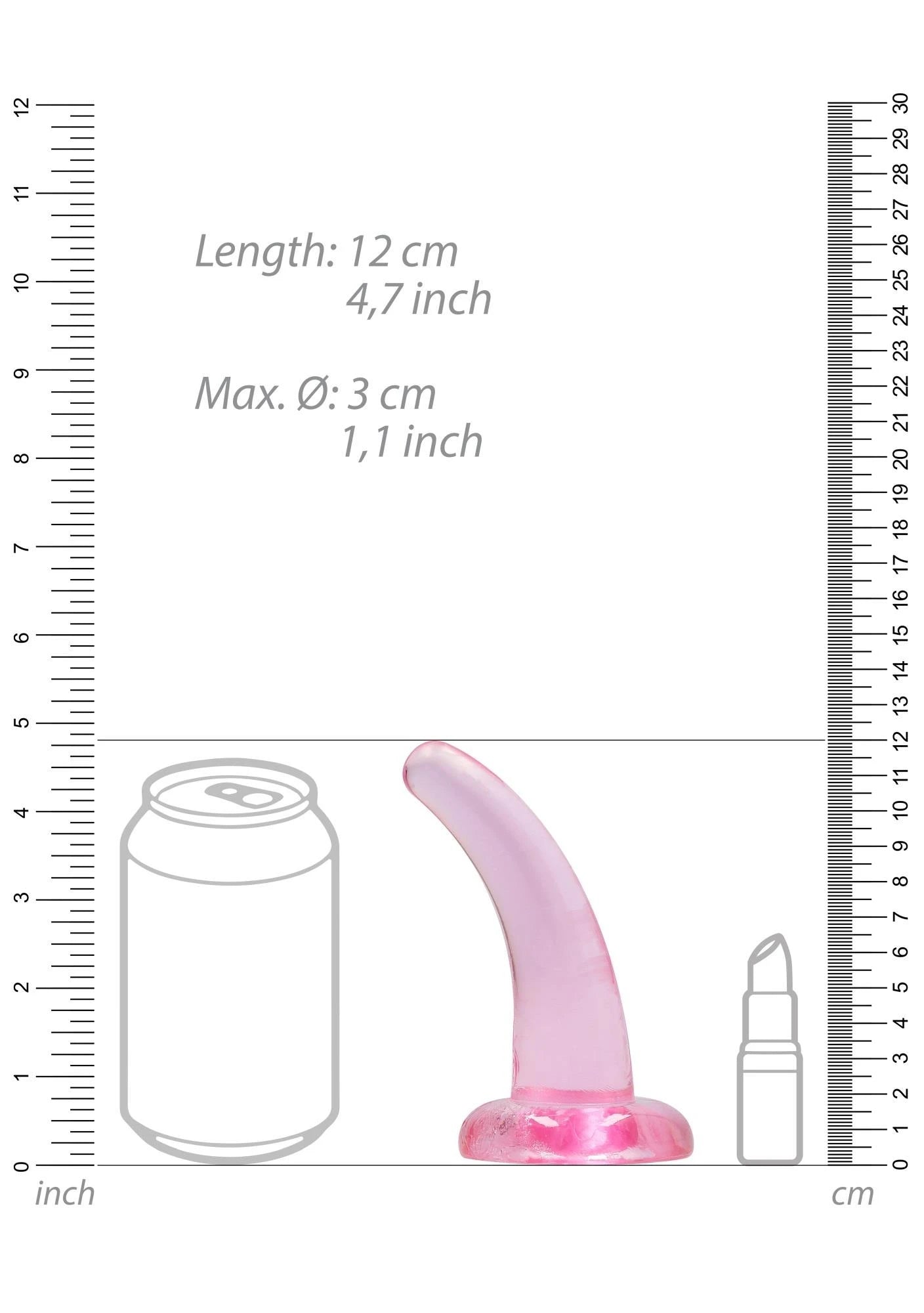 Non Realistic Dildo with Suction Cup - 4.5″″/ 11.5 cm