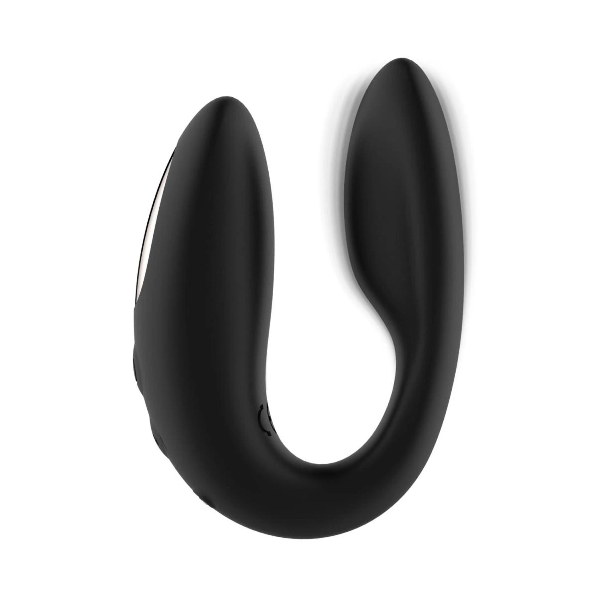 Rosy Gold – C-Shape Vibrator with Luxury Charging Case – Black