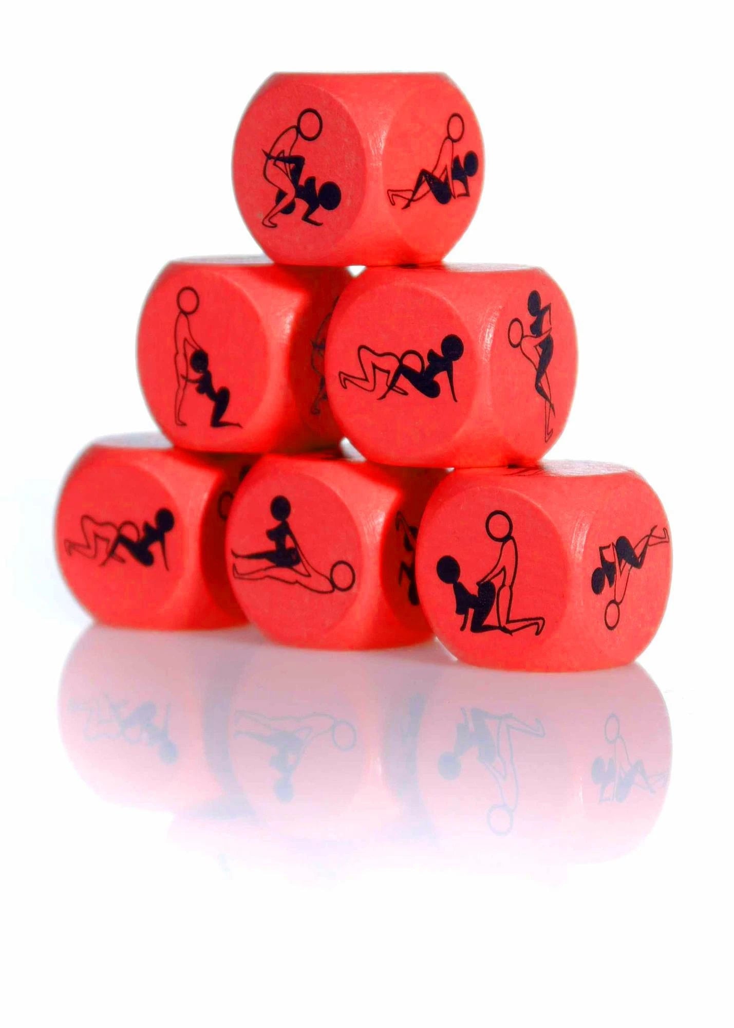 Jouet-dé en forme de cœur 25 mm ROUGE - 1 pièce