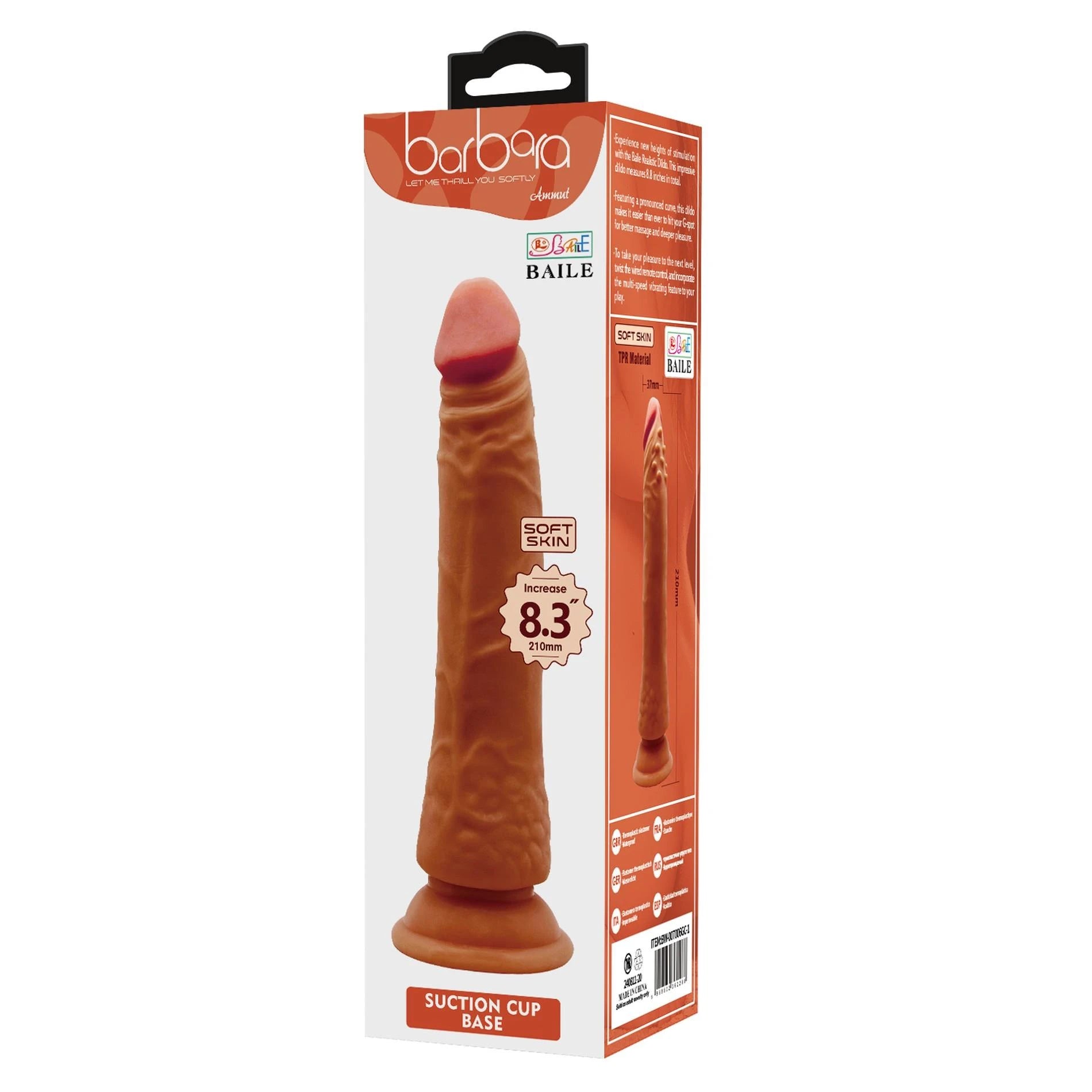 BARBARA, 8.3", Suction base Bendable