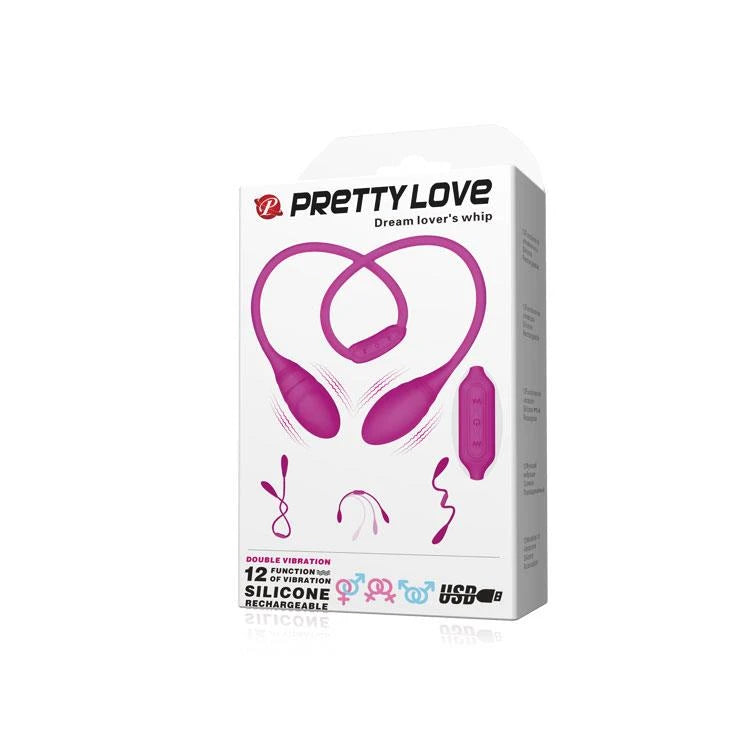 PRETTY LOVE -Dream lover's whip, 12 vibration functions Bendable
