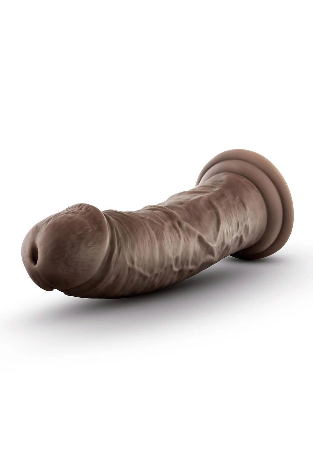DR. SKIN SILICONE DR. SHEPHERD 8 INCH DILDO WITH SUCTION CUP CHOCOLATE