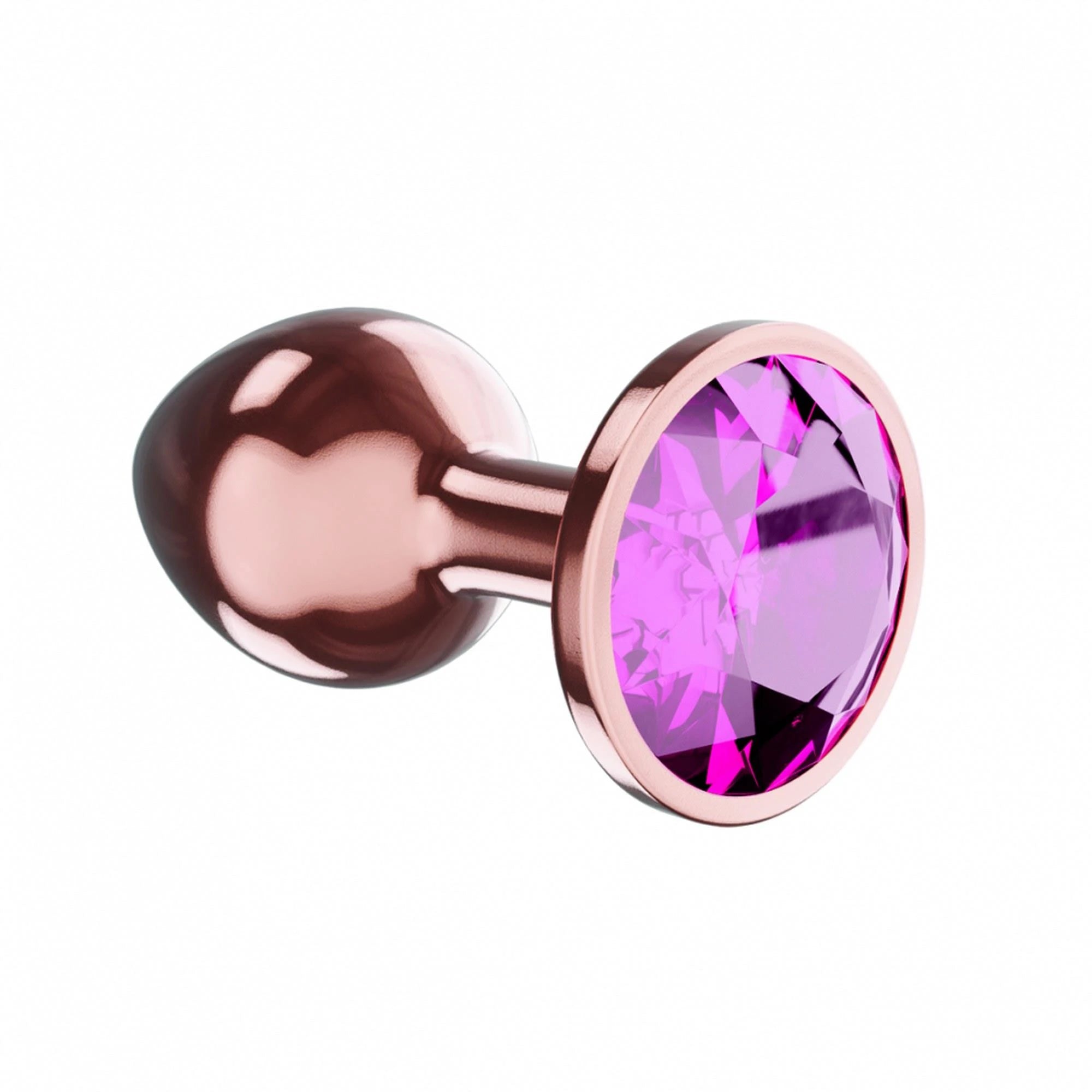 Plug-Plug anal Diamant Quartz Brillance L Or rose