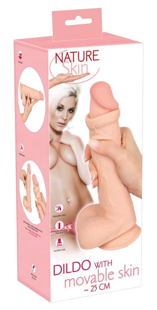 NS Dildo avec peau mobile 25