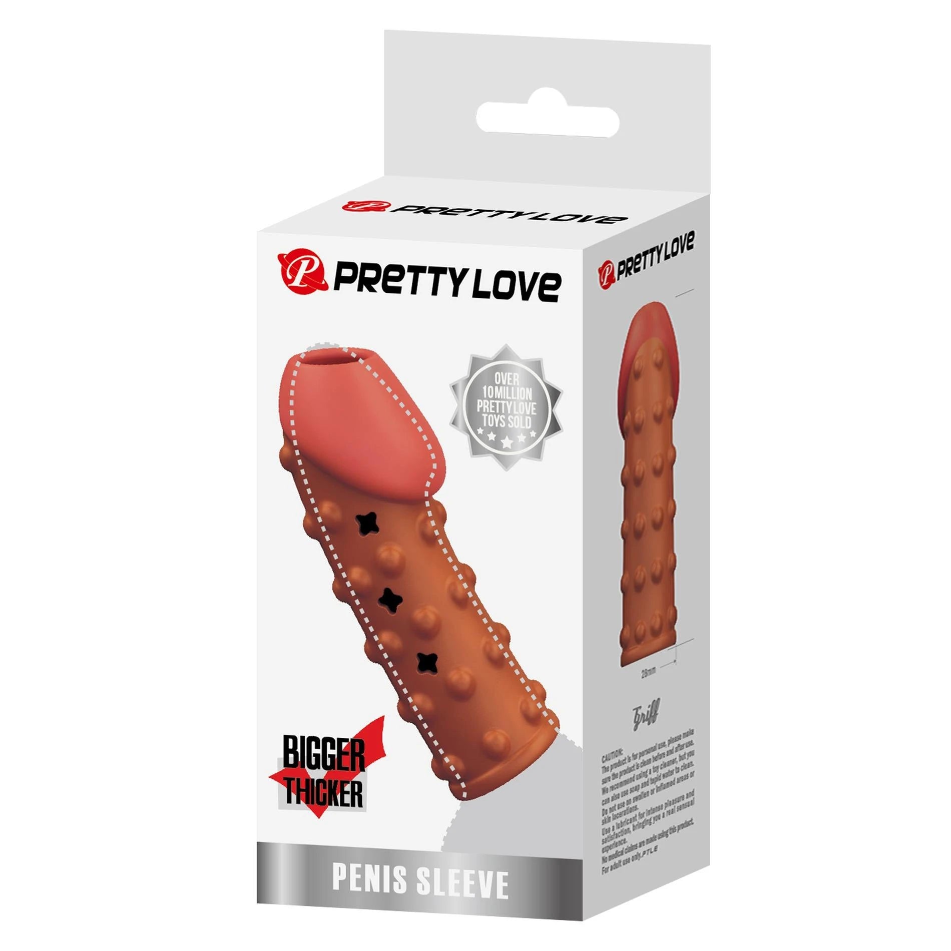 Manchon pour pénis PRETTY LOVE, TPR, Étanche