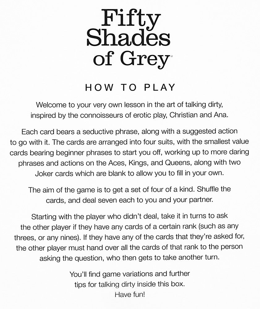Play Nice Talk Dirty Inspiration Cards