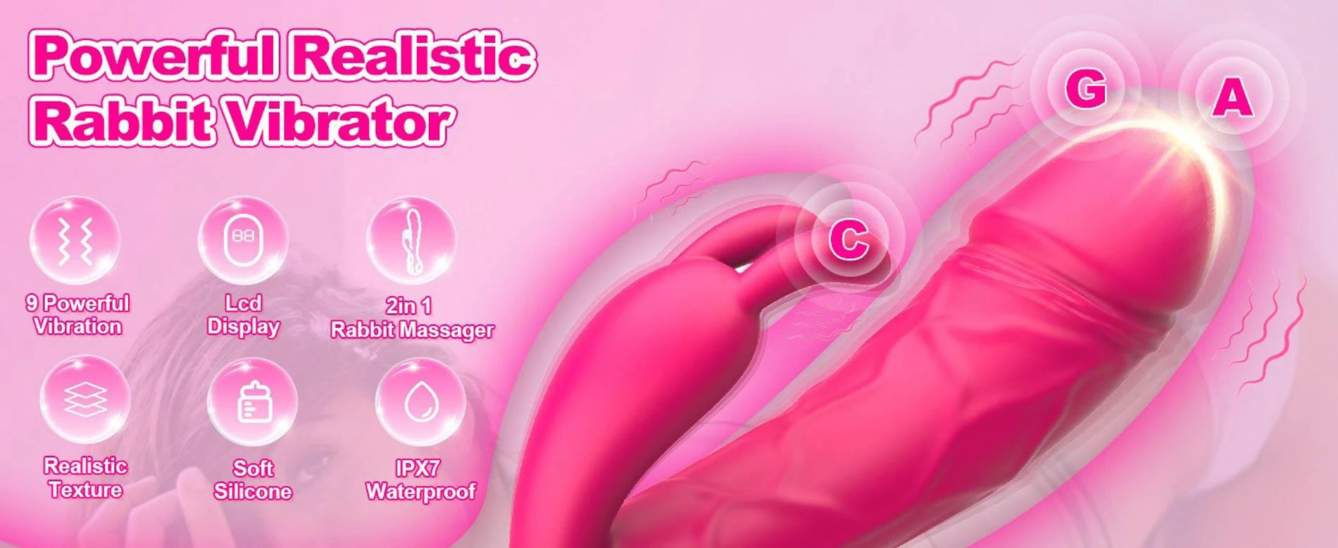 Rabbit G-Spot & Clitoral Dual Stimulation Vibrator
