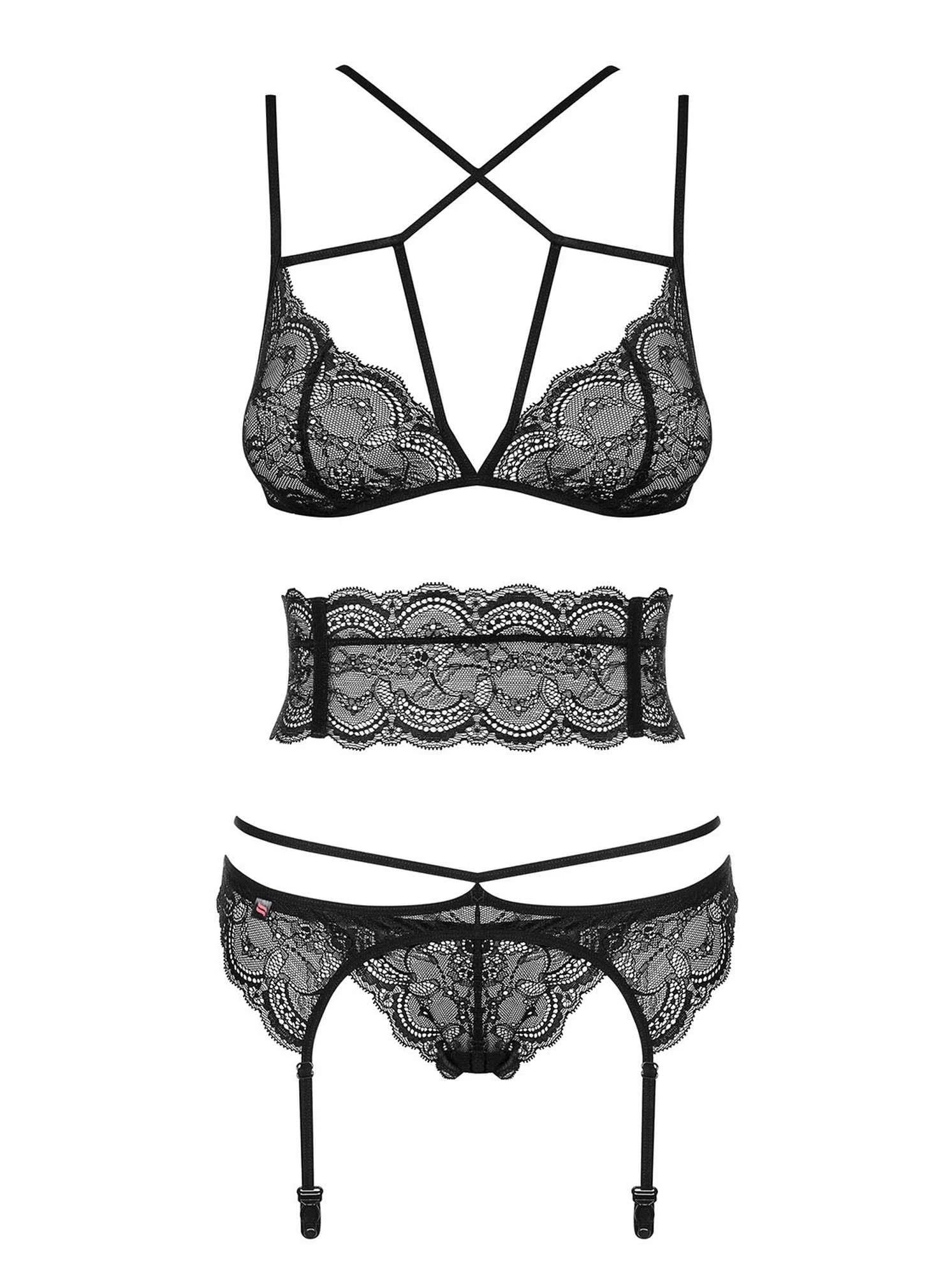 Lingerie-Frivolla ensemble 4 pièces S/M