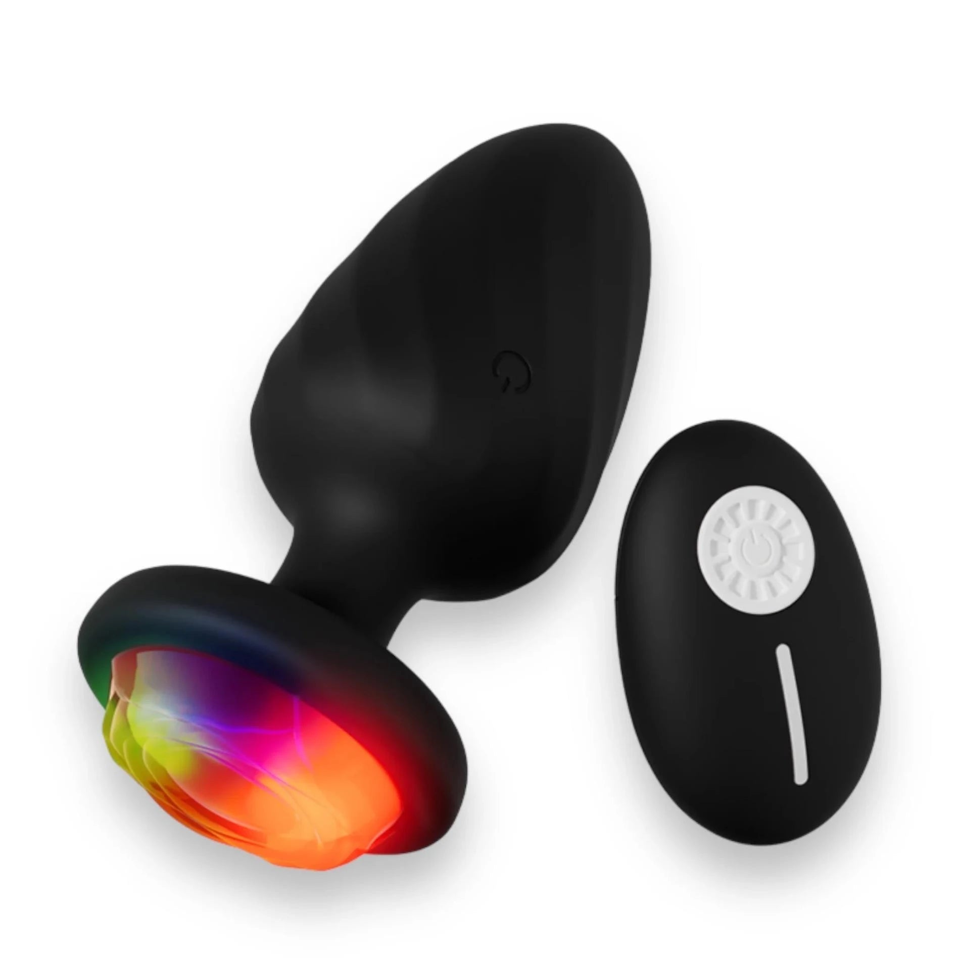 Power Escorts - Party Plug - Télécommande Plug Noir, Rechargeable par USB - 10 fonctions