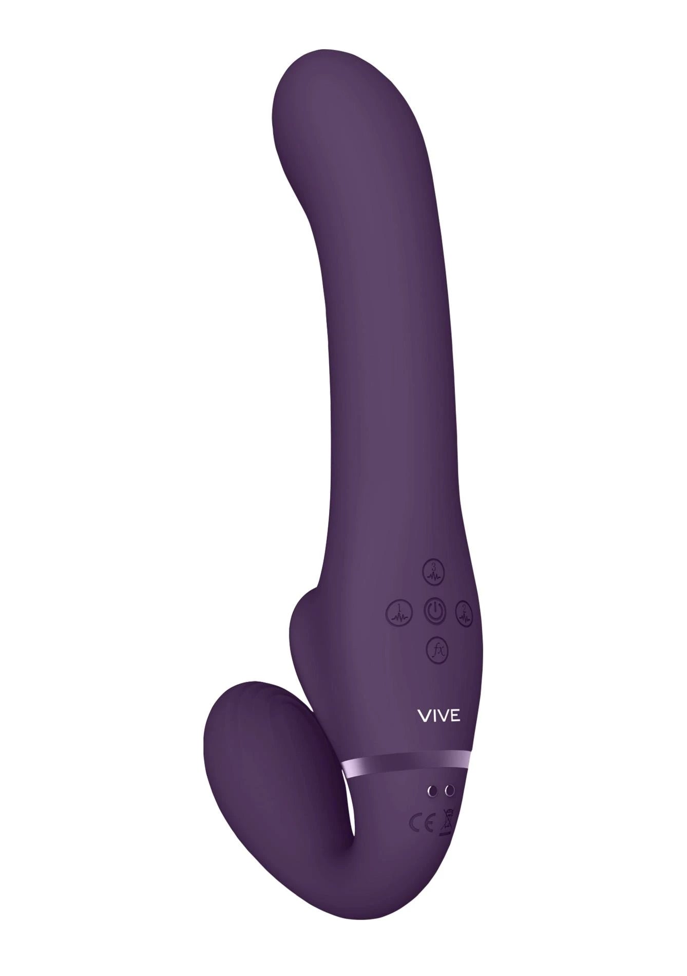Ai - Dual Vibrating  Air Wave Tickler Strapless Strapon