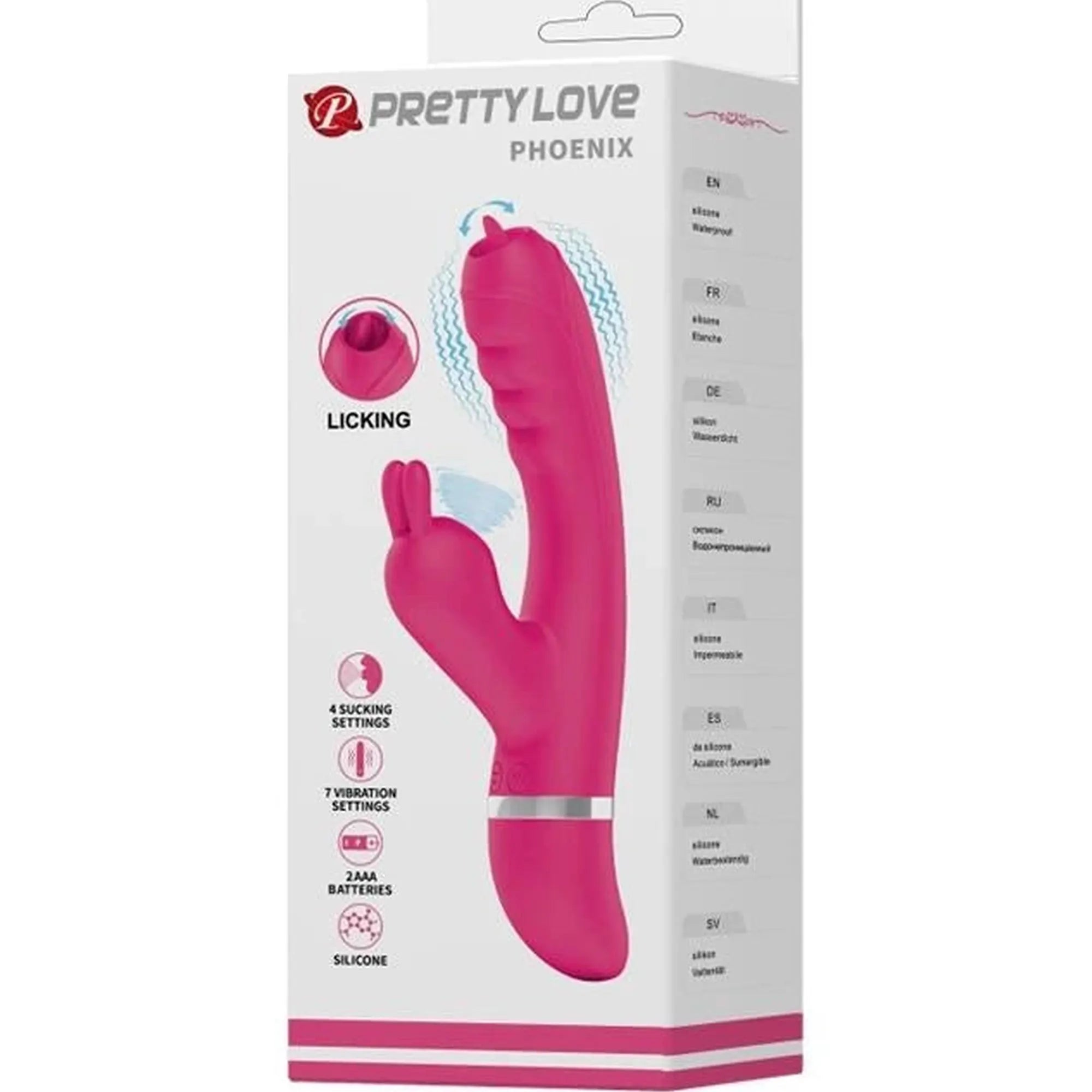PRETTY LOVE - PHOENIX, 7 fonctions de vibration 4 fonctions de stimulation