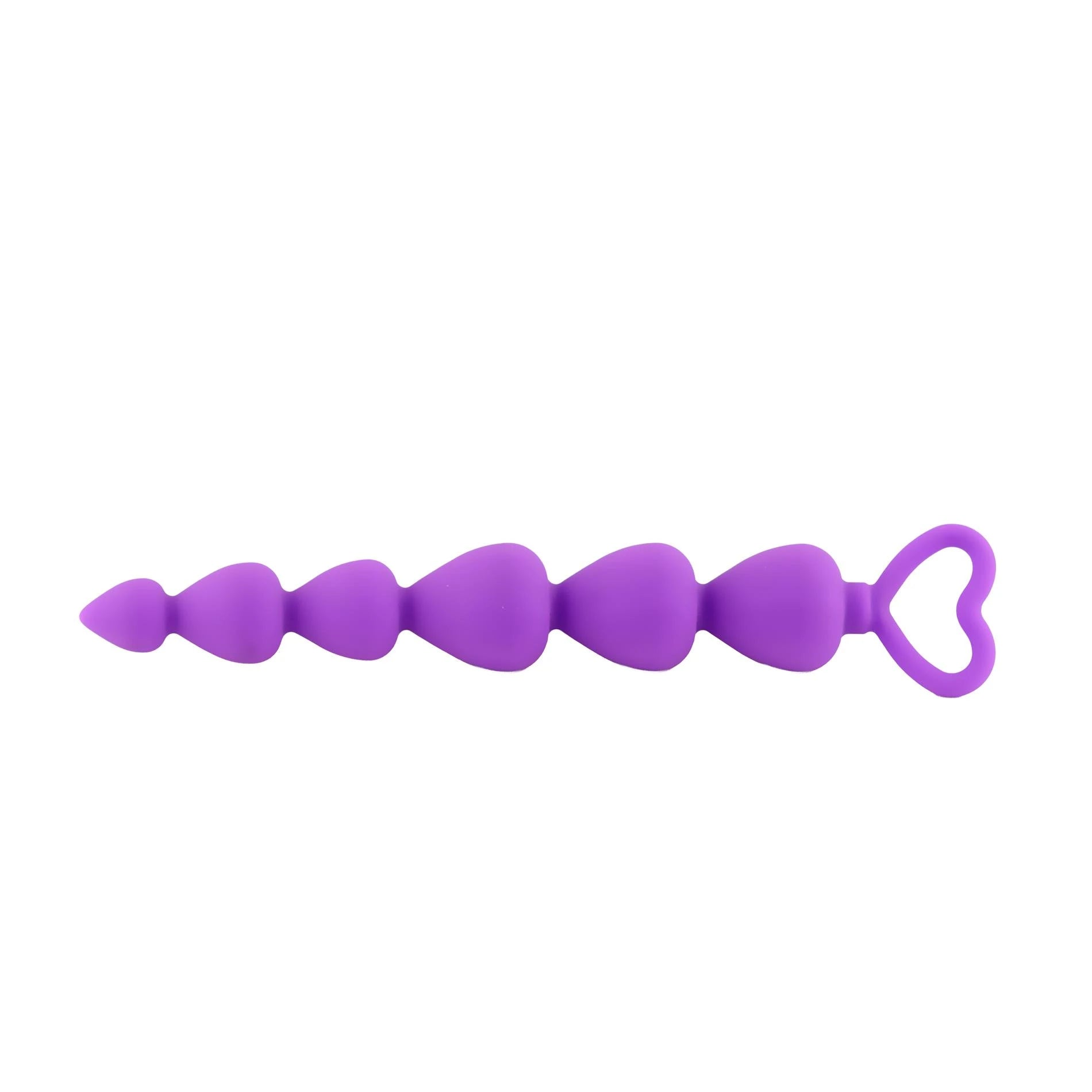 Perles Anal cœur violet