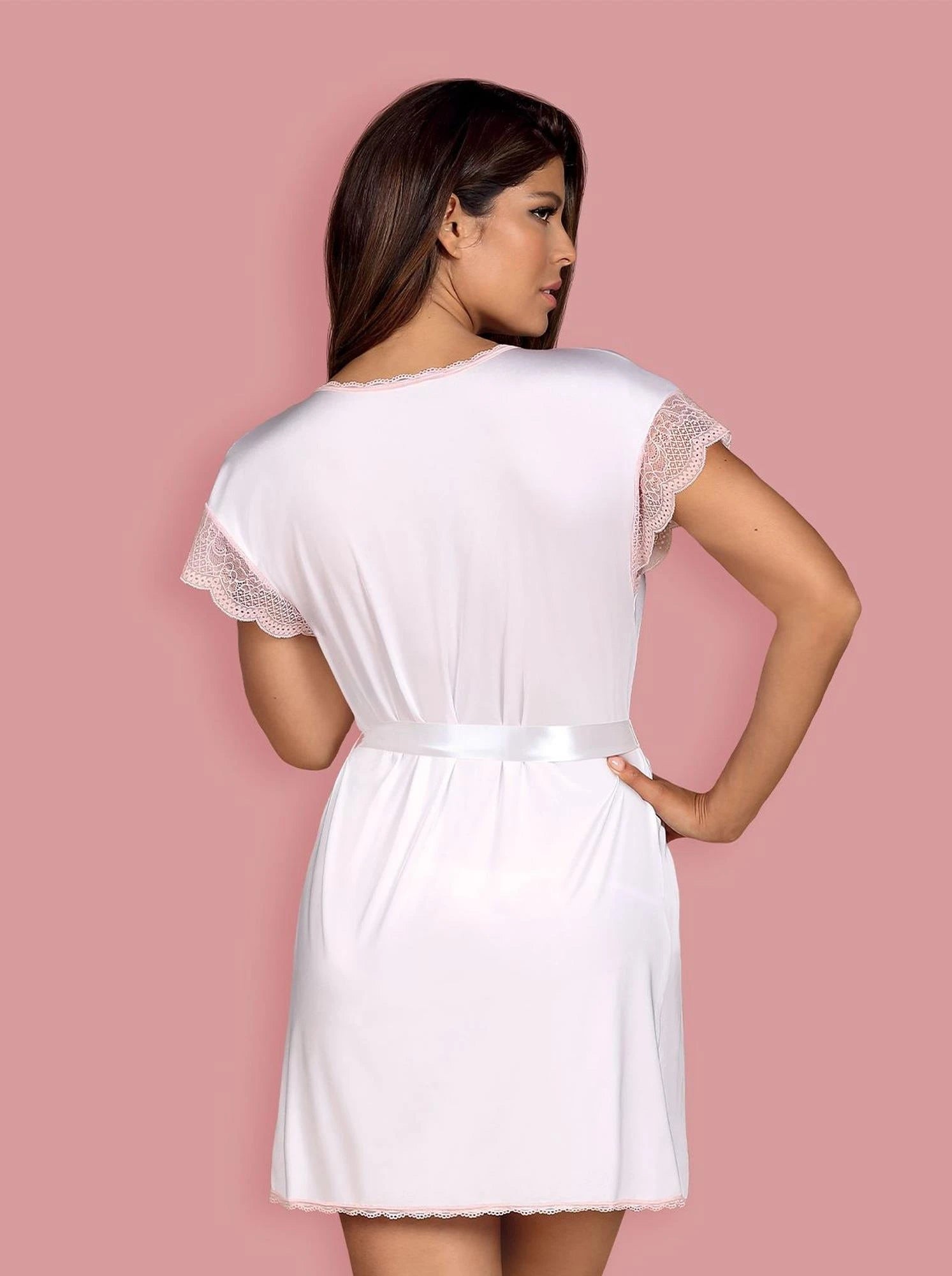 Bielizna-Girlly peignoir blanc S/M