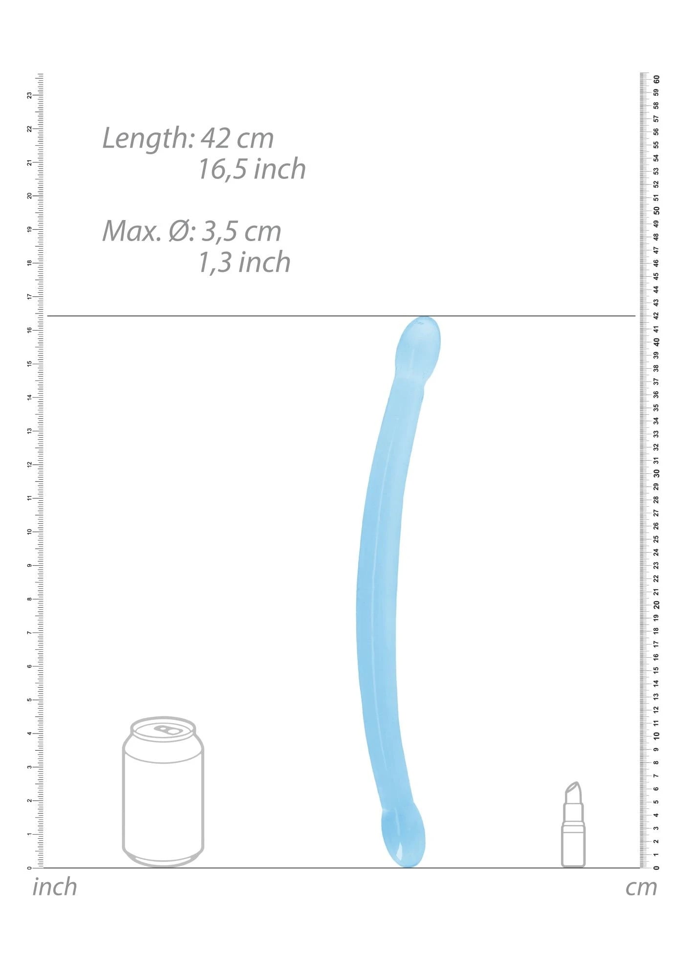 Non-Realistic Double Dong - 17 / 42 cm