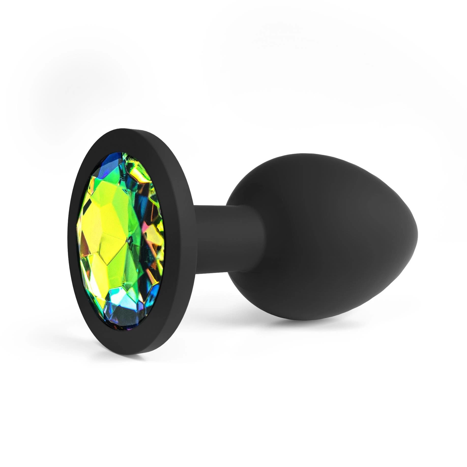 Camileo - Anal Plug with Four Interchangeable Jewels - Small - Black