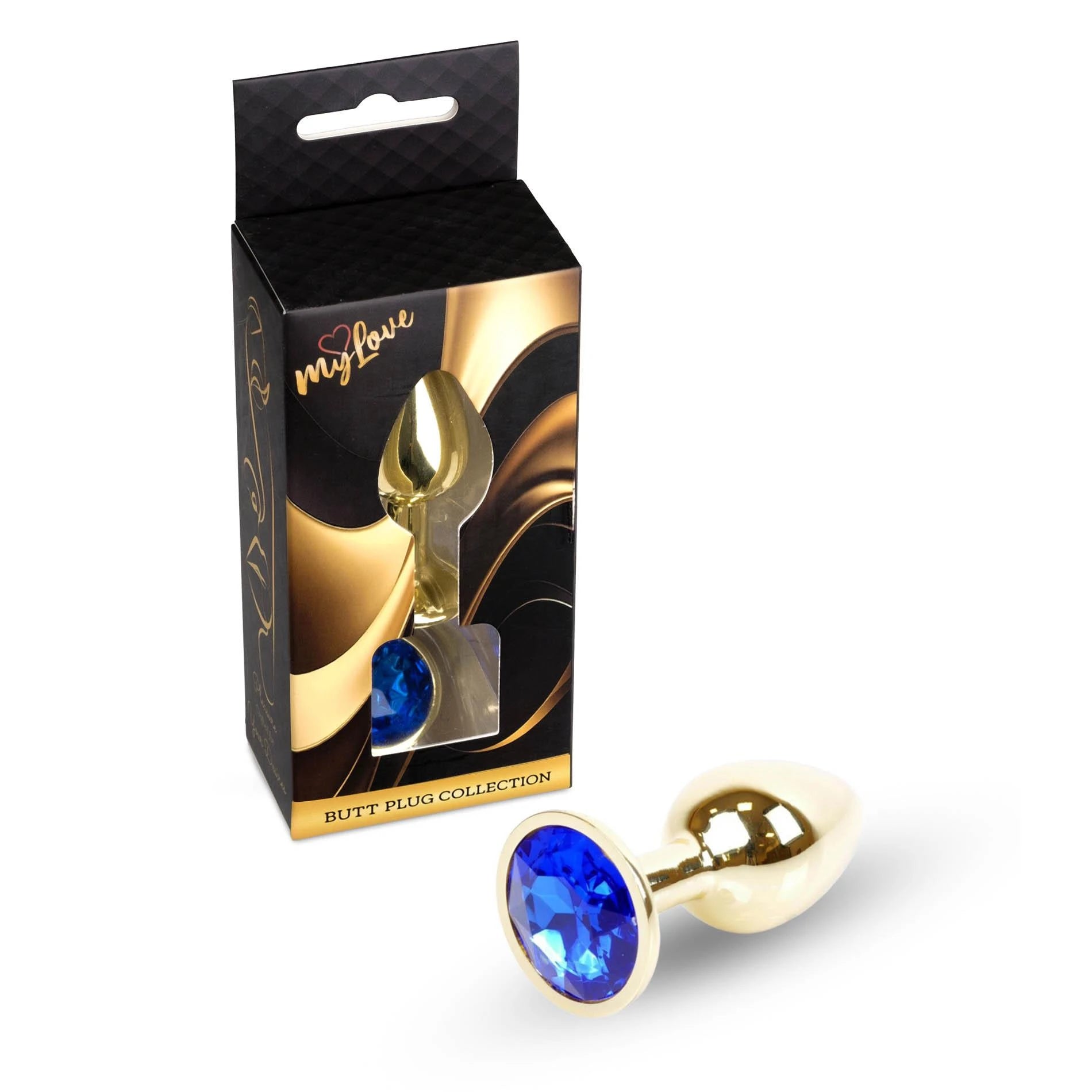MyLove Toys - Bijoux Gold PLUG - Bleu Foncé