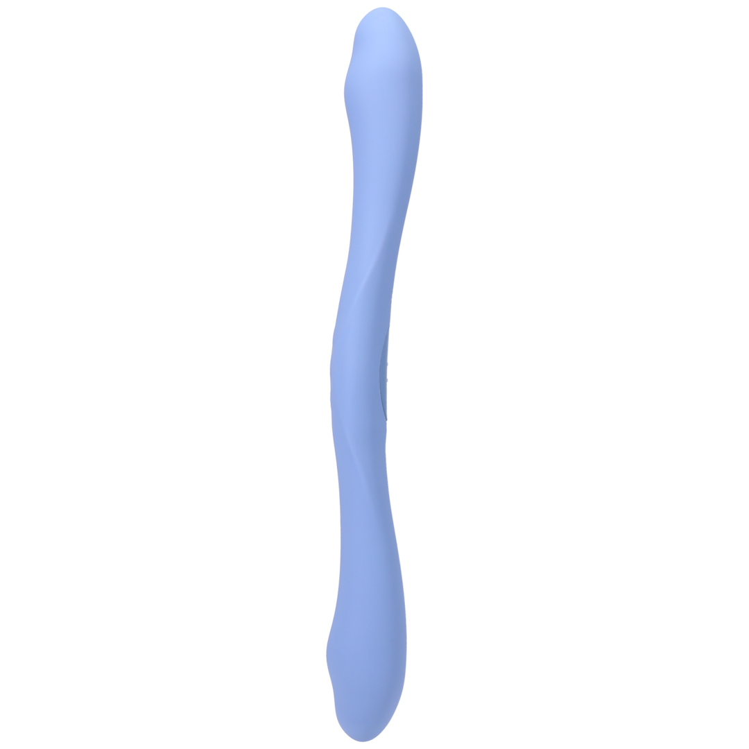 Duet - Vibromasseur double embout avec télécommande sans fil - Bleu pervenche