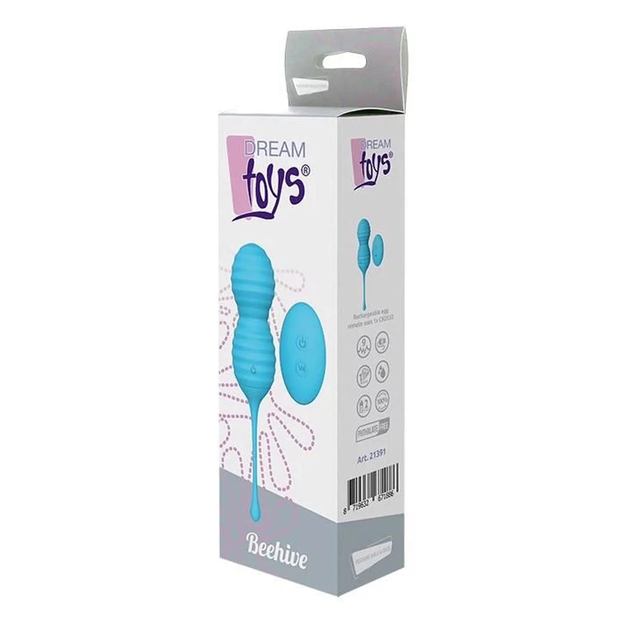 PLEASURE BALLS&EGGS BEEHIVE BLUE