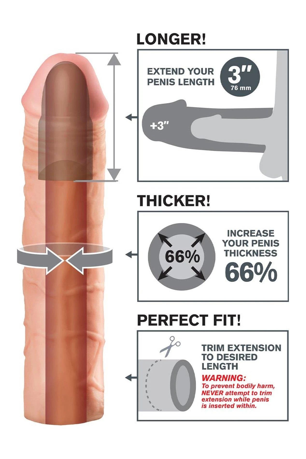 Mega 3" Extension