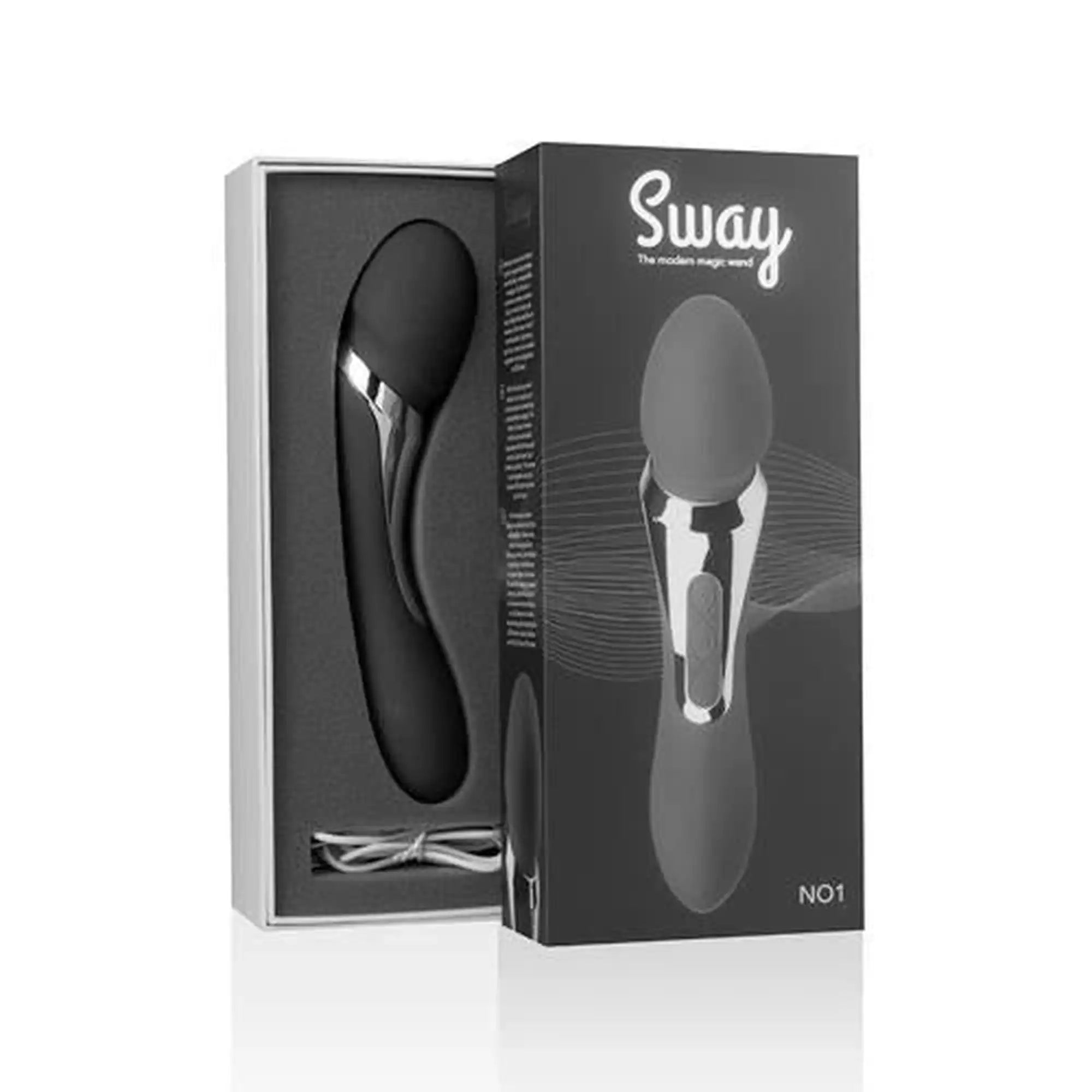 Wibrator Różdżka Sway Vibes Wand - Czarny