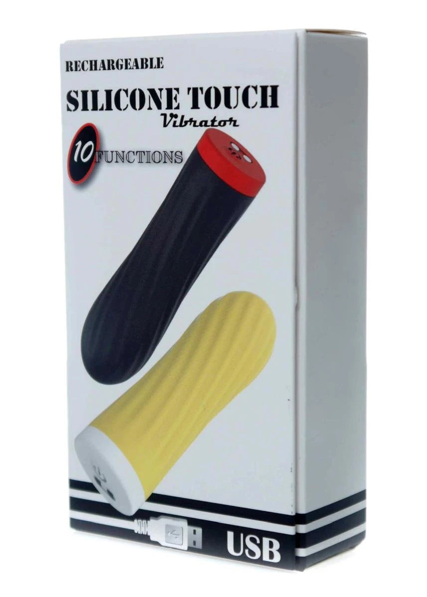 Stymulator - Vibrateur Tactile en Silicone Rechargeable USB 10 Fonctions - Noir