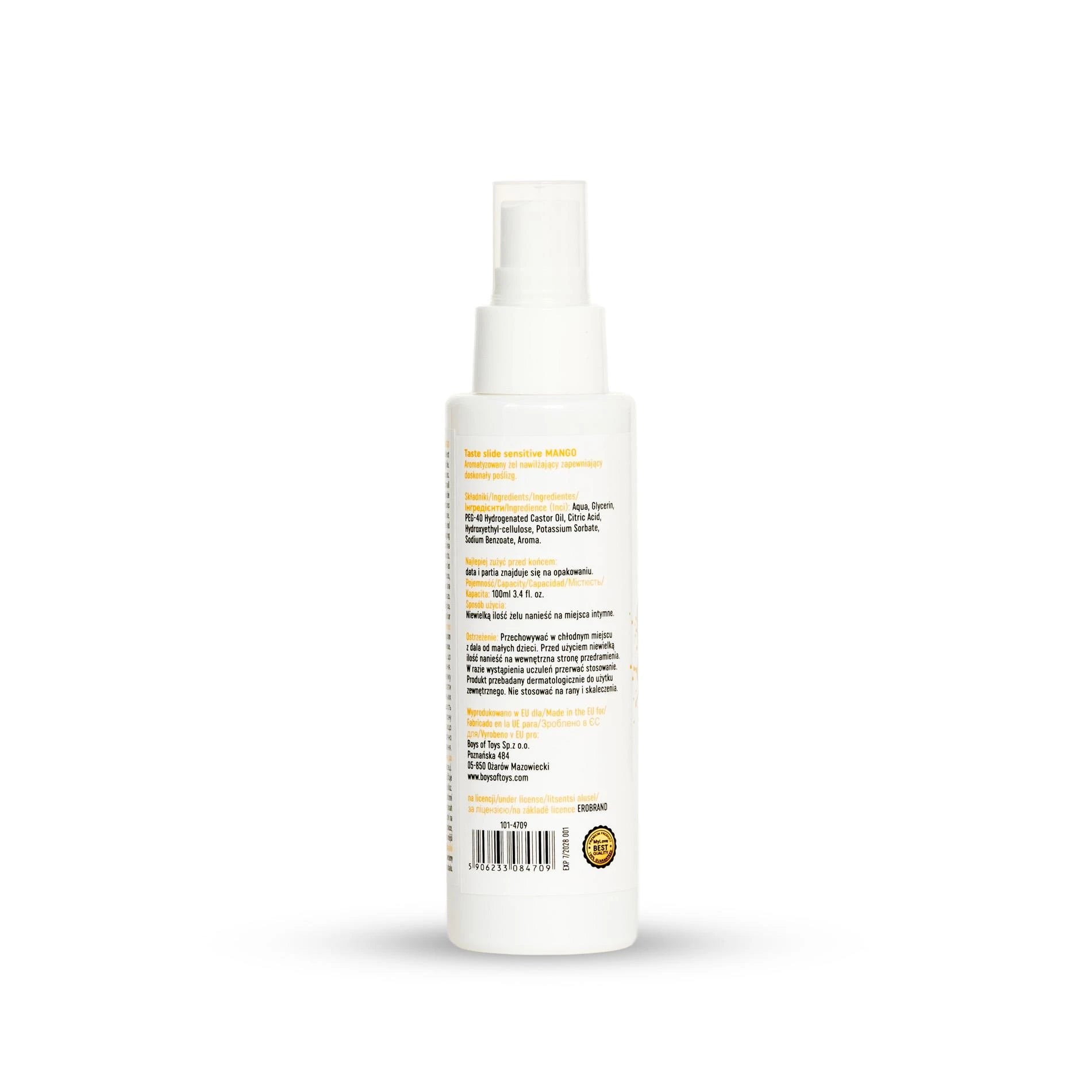 MyLove Taste-slide sensitive-mango 100 ml.