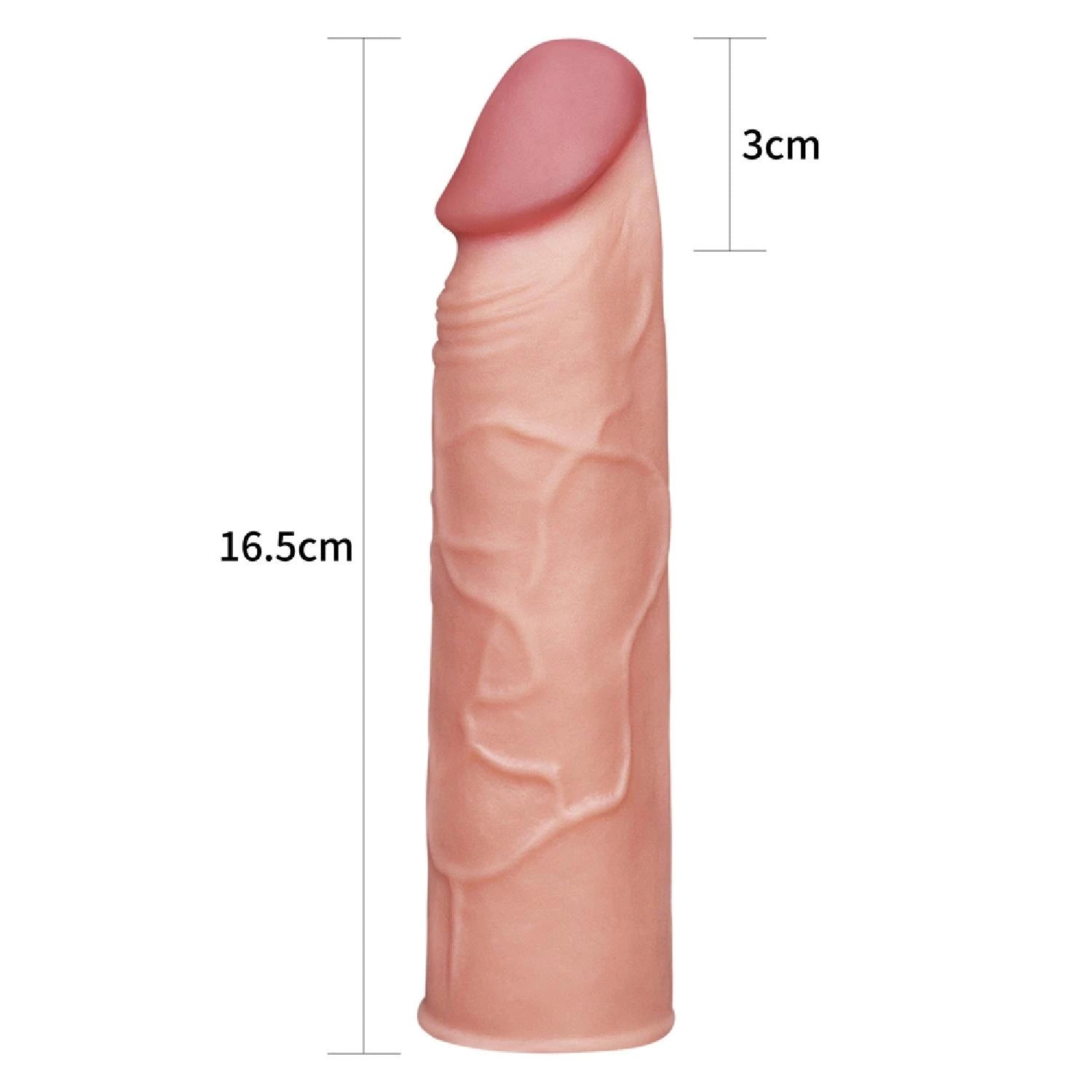 Add 1″ Pleasure X Tender Penis Sleeve Flesh