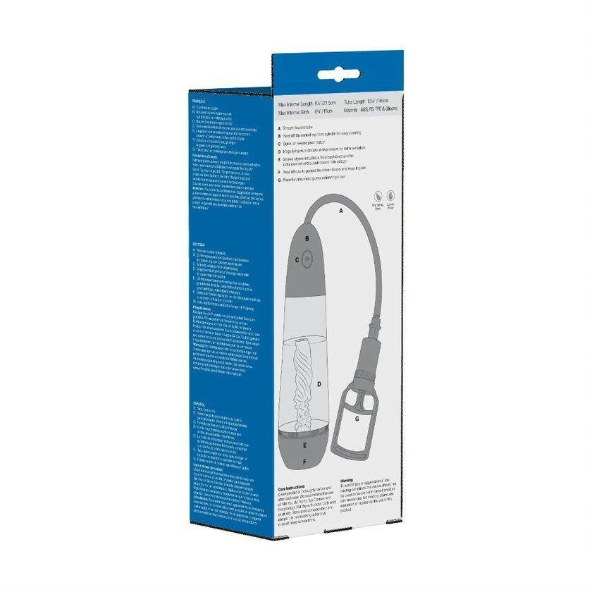 Pompka - Masturbateur amplificateur de pompe à vide pour pénis - Transparent/Noir
