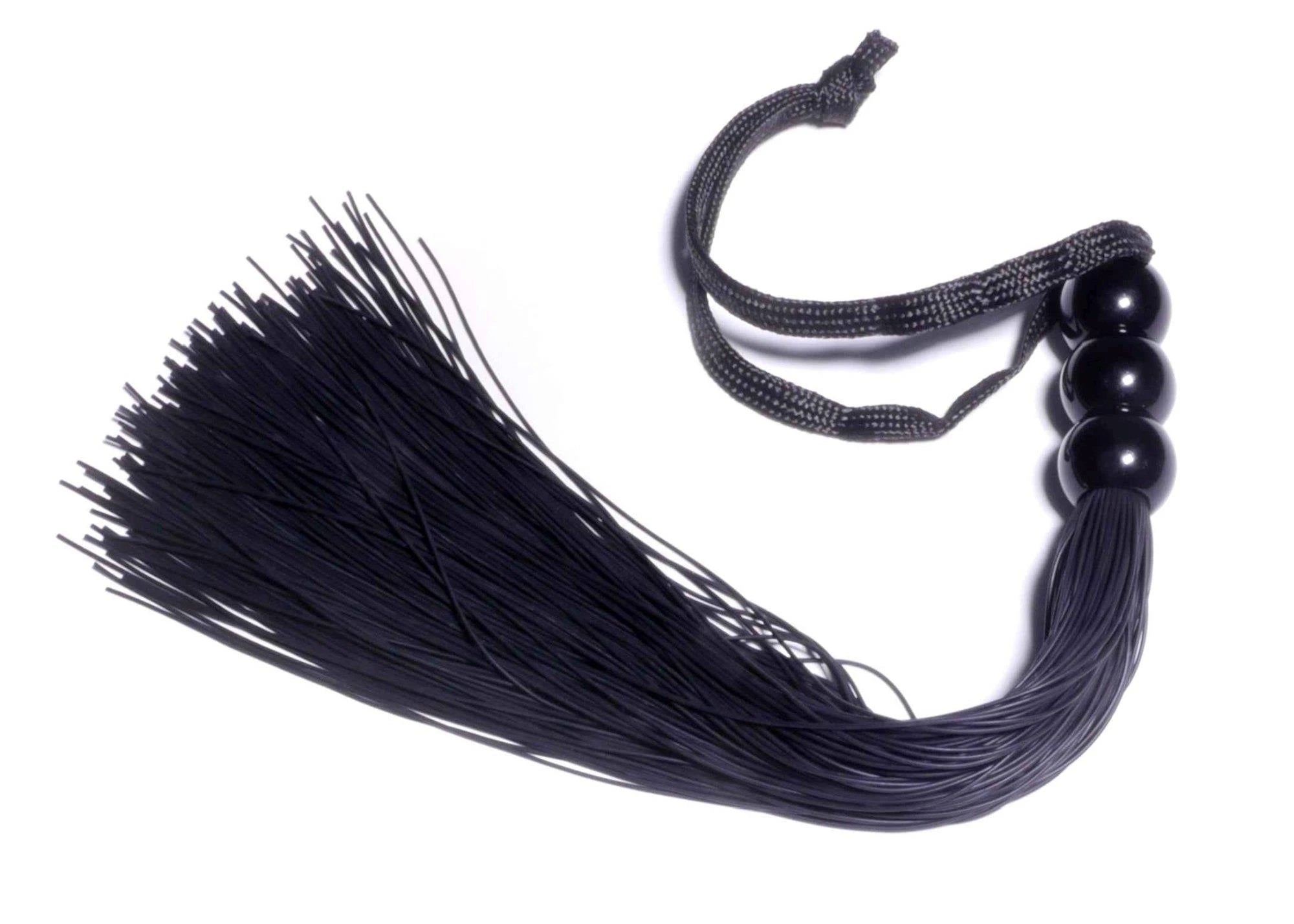 Silicone Whip Black 10" - Fetish B - Series