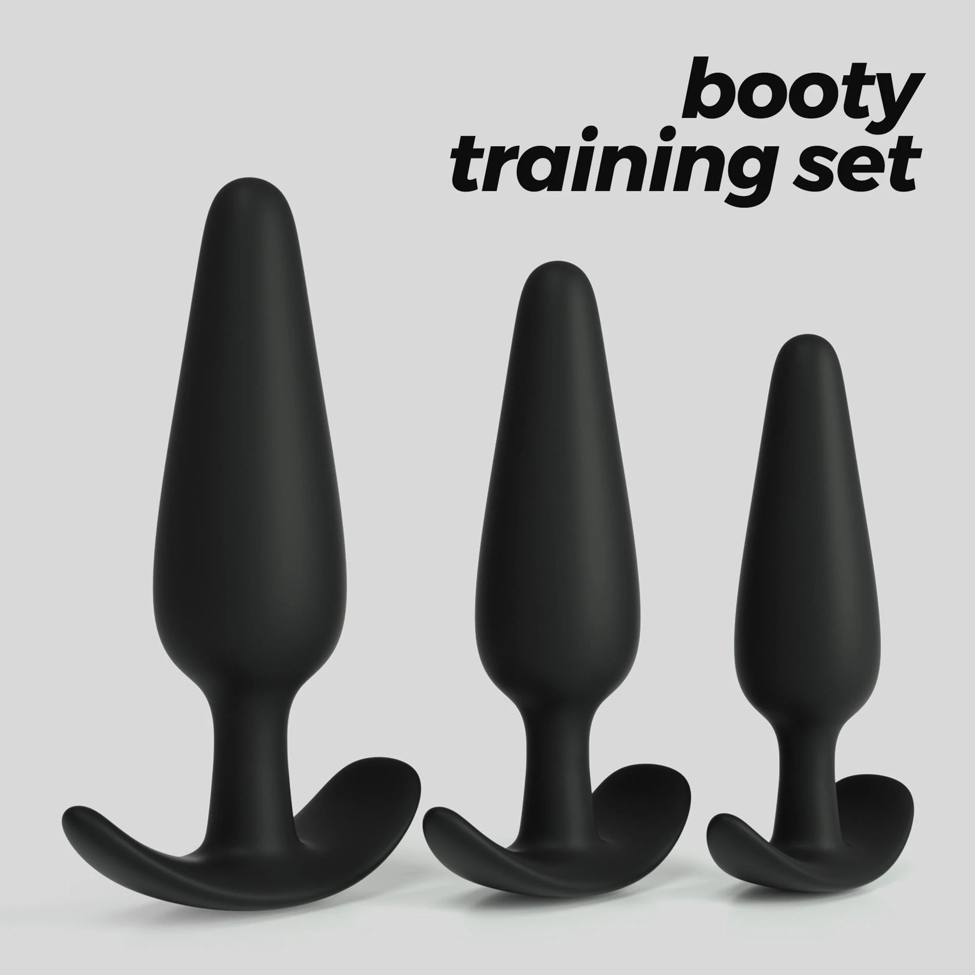 Tic Tac Toe - Anal Plugs Trainings Set - Black