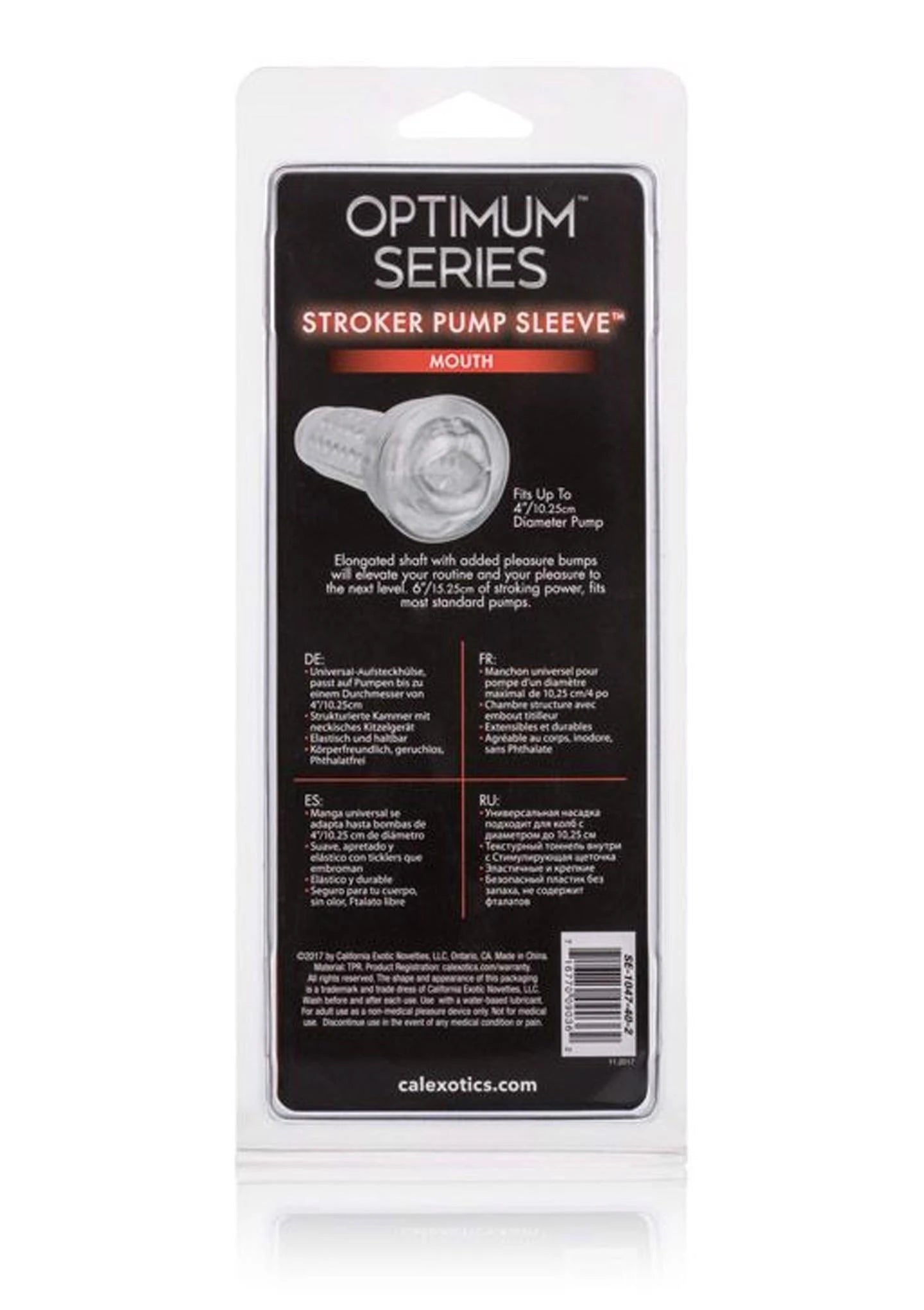 Stroker Pump Sleeve Mouth Transparent