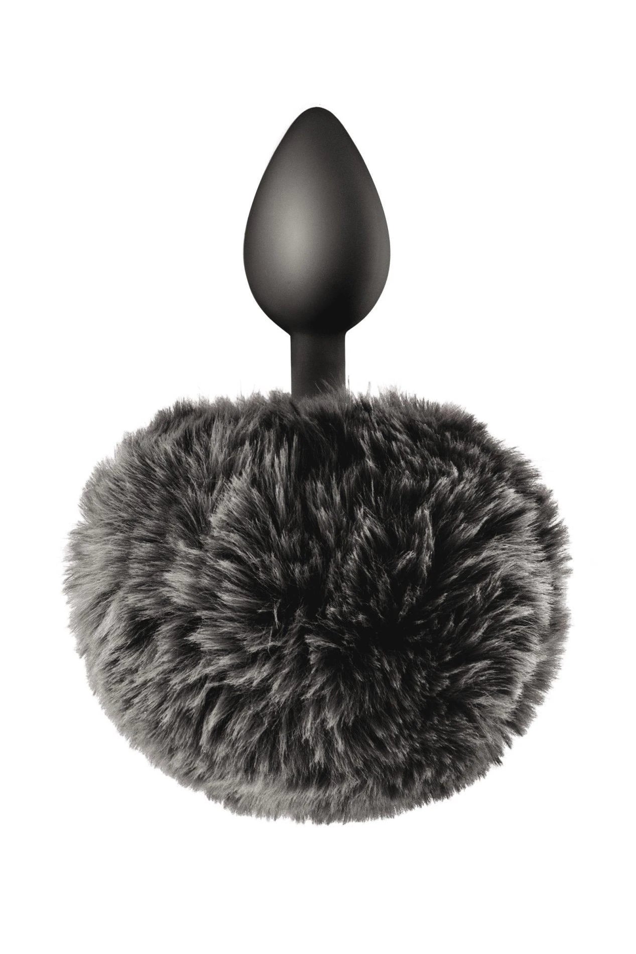 ANANL PLUG NERO CON POMPON
