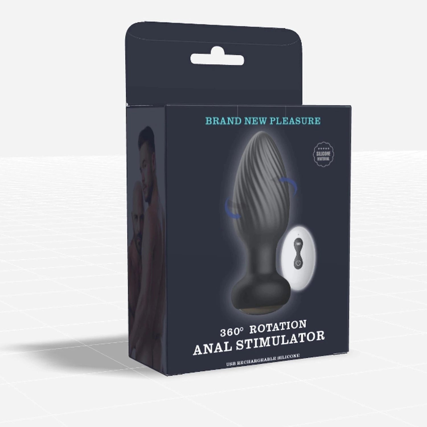 Rotating remote anal plug