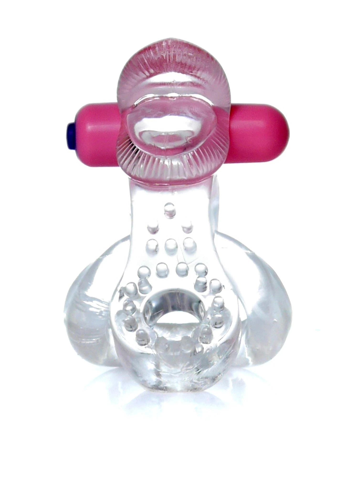 Ring-Tongue Vibro CockRing Clear